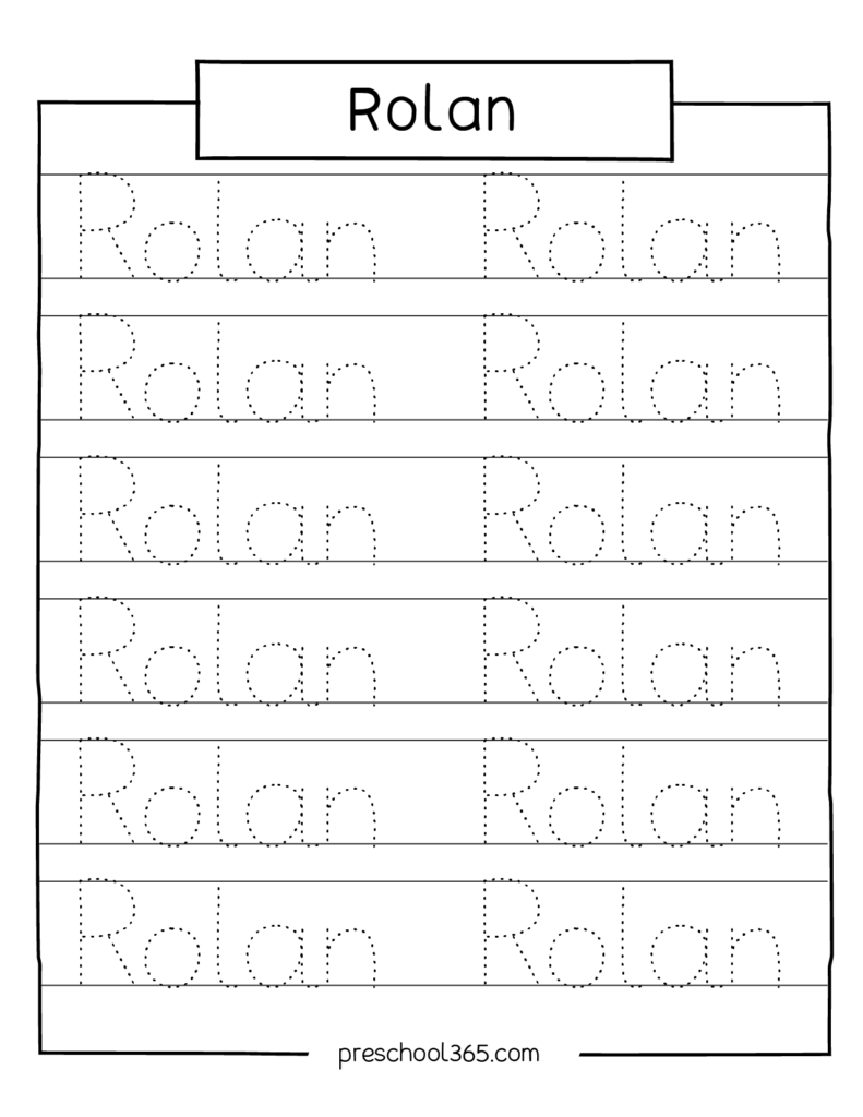 Free Name Tracing Worksheets With Arrows