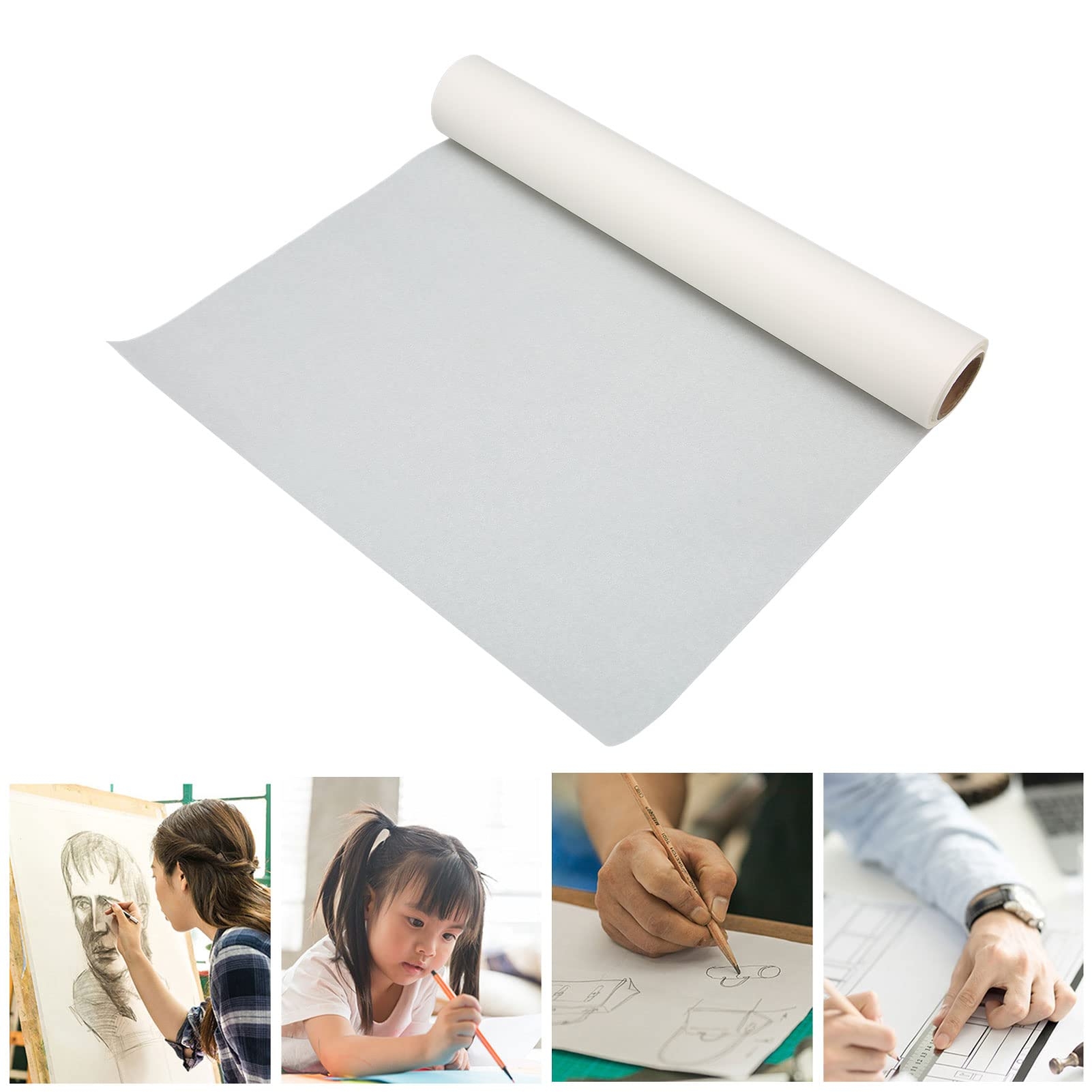 Chalk Paper Roll Pattern Paper Tracing Paper Roll White Pattern Paper With High Transparency For Sewing Dressmaking Sketch Drawing 46m Amazon se 