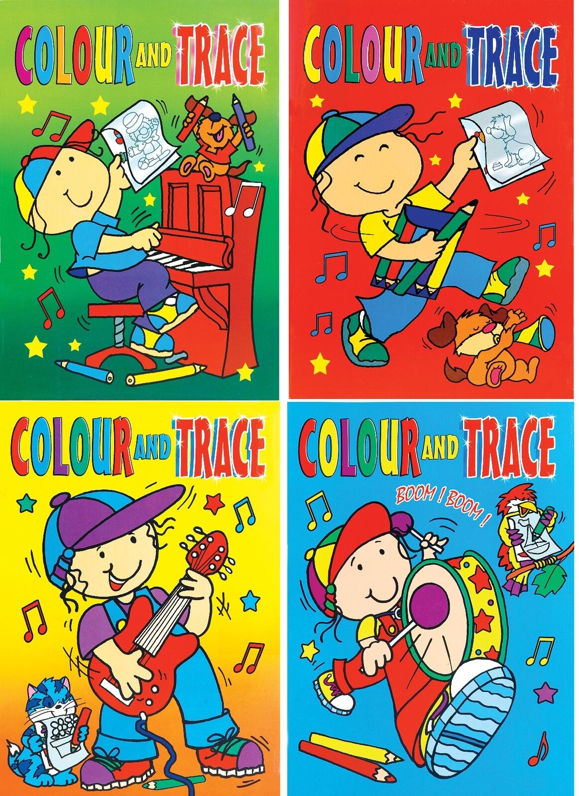 Children s A4 Colour amp Trace Activity Books With 24 Pictures 630