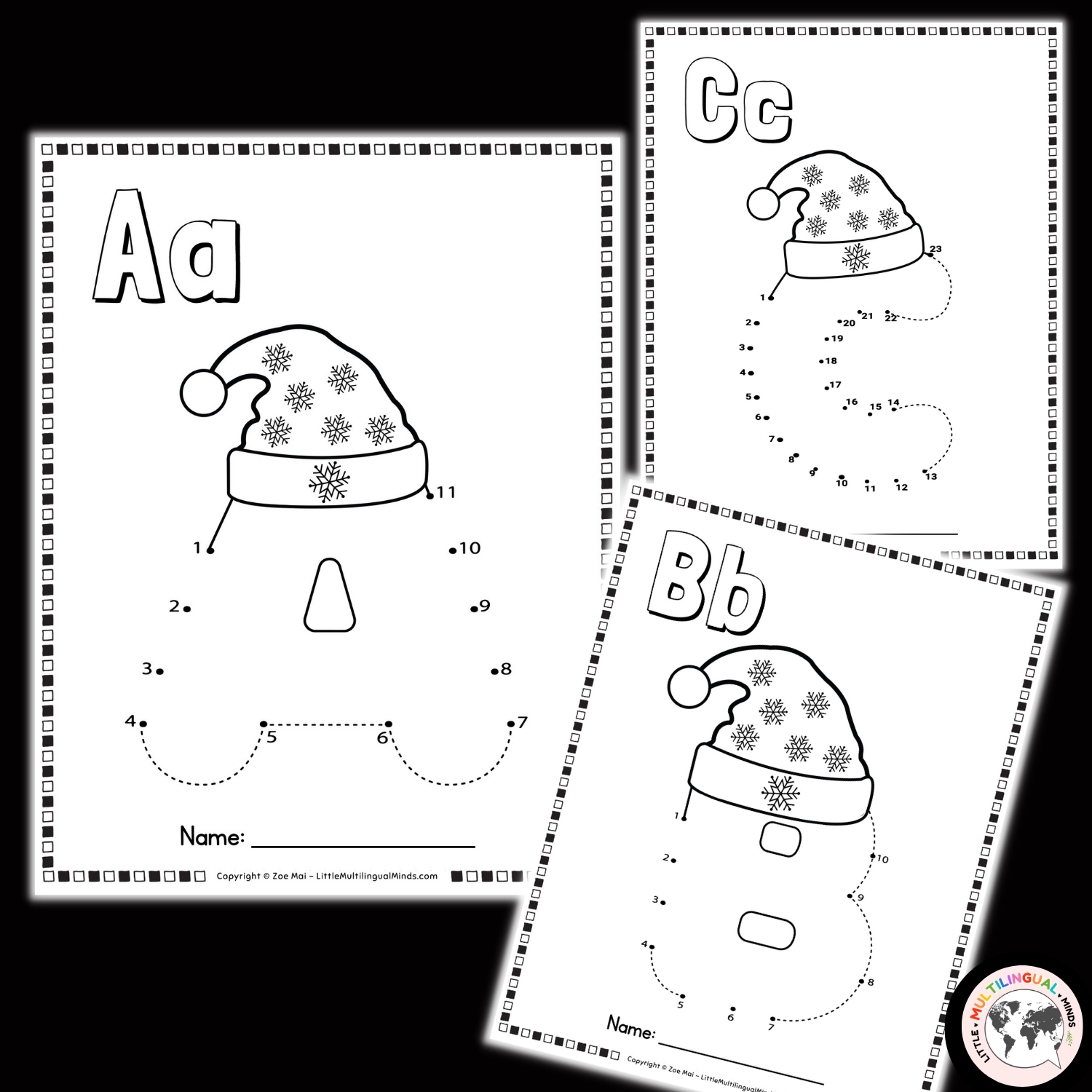 Christmas Alphabet Tracing