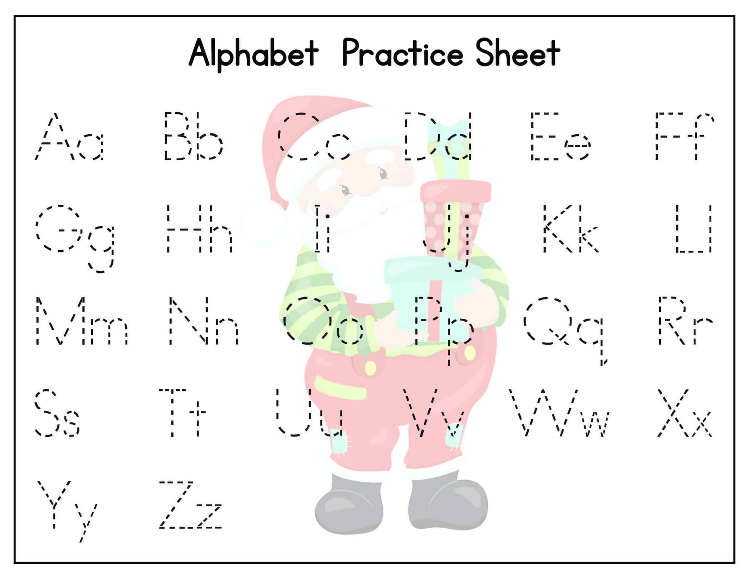 Free Printable Christmas Tracing Worksheets