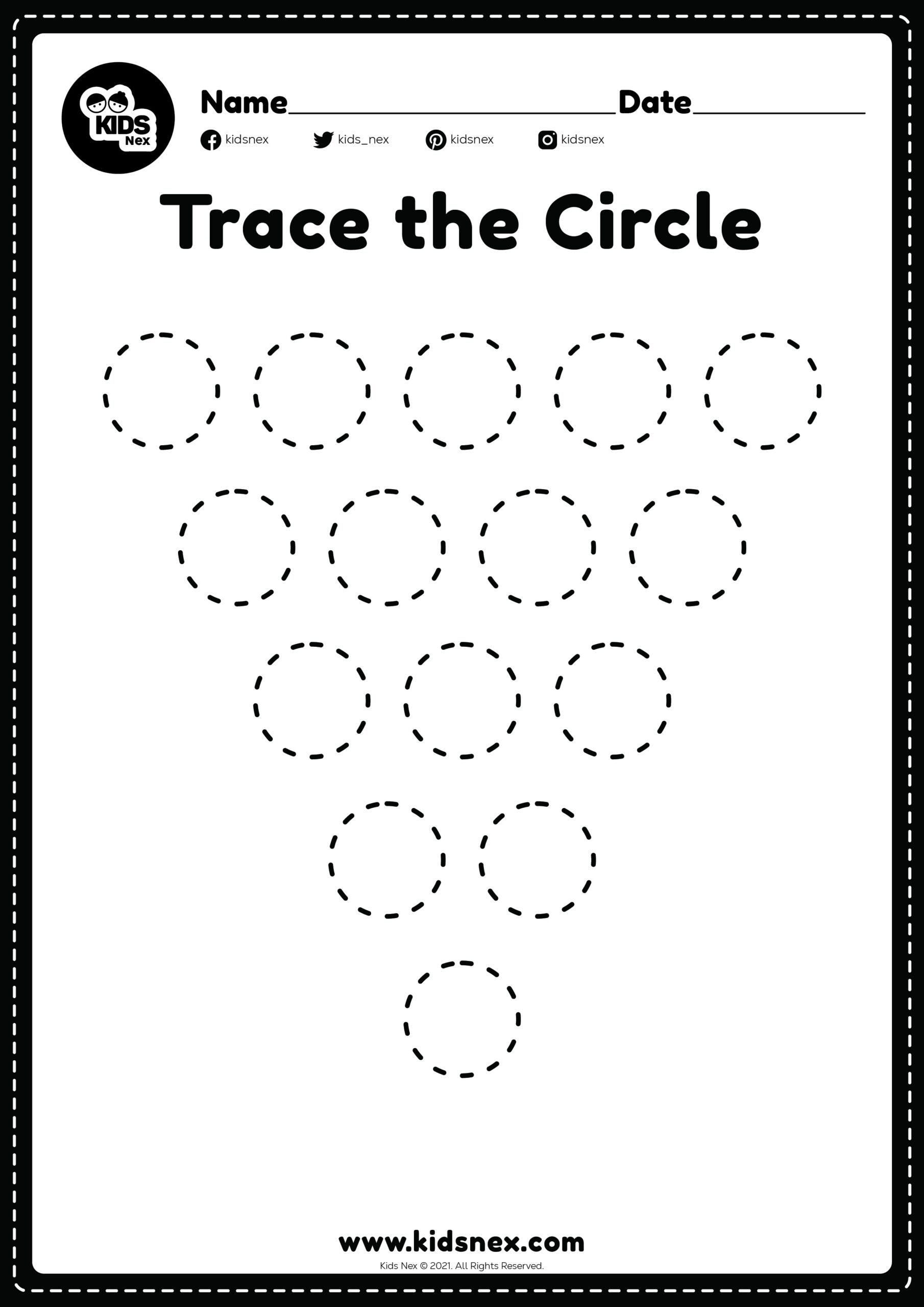 Dot Tracing Worksheets
