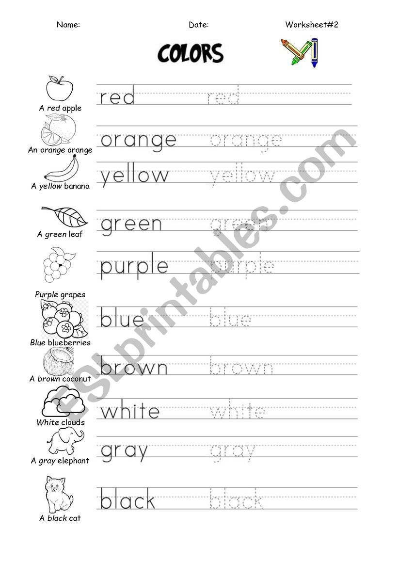 Colors Tracing Worksheets Pdf Colors Tracing Worksheets Pdf