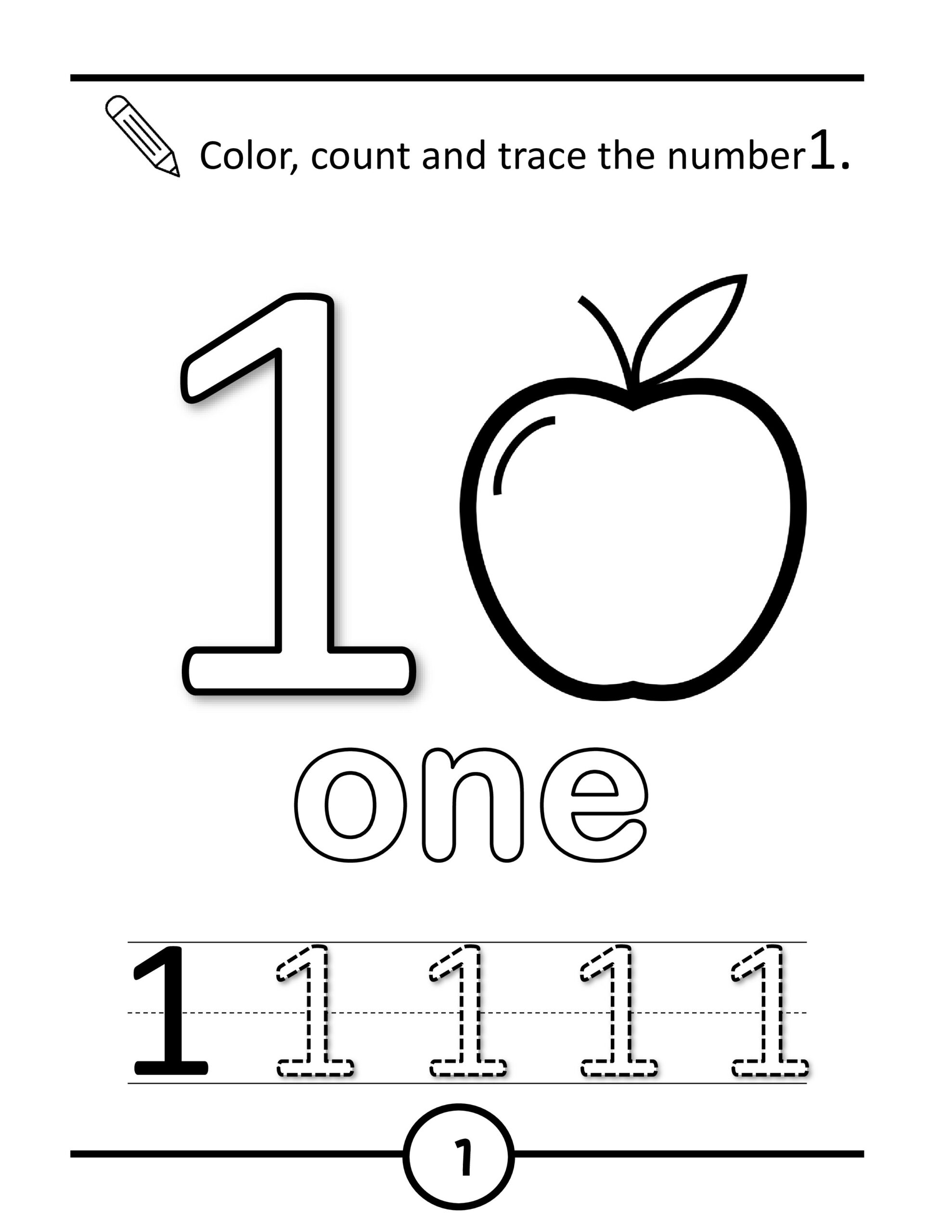 Color And Trace The Number Made By Teachers