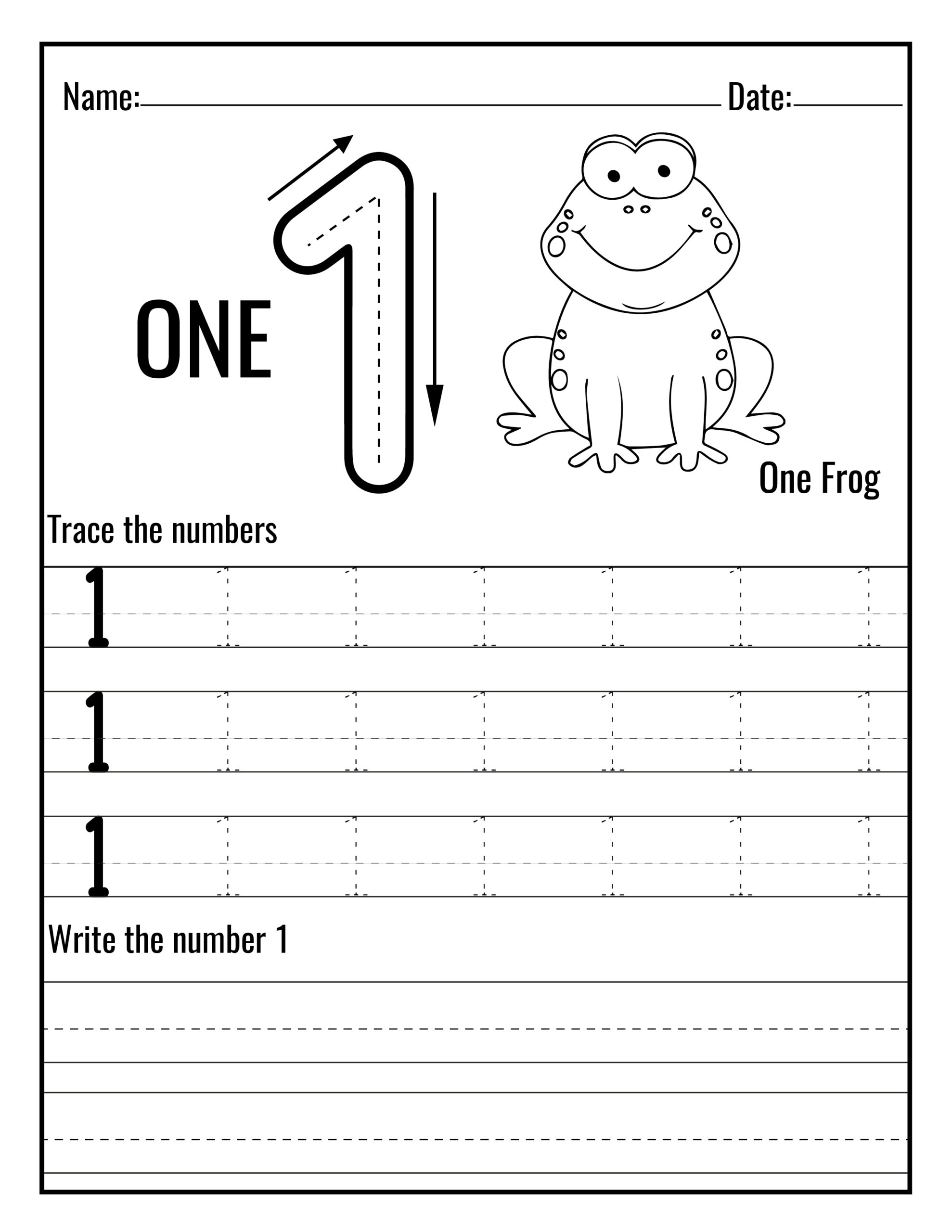 Color Your Way To Number Mastery Engaging 1 10 Number Tracing 