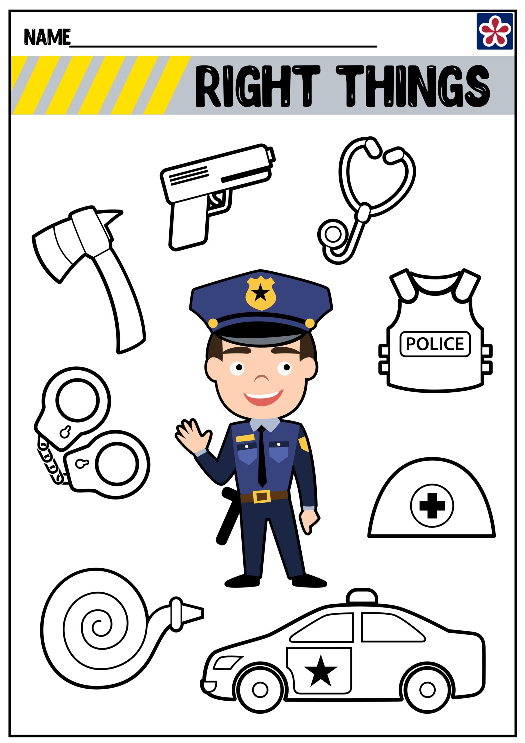 Police Tracing Worksheet