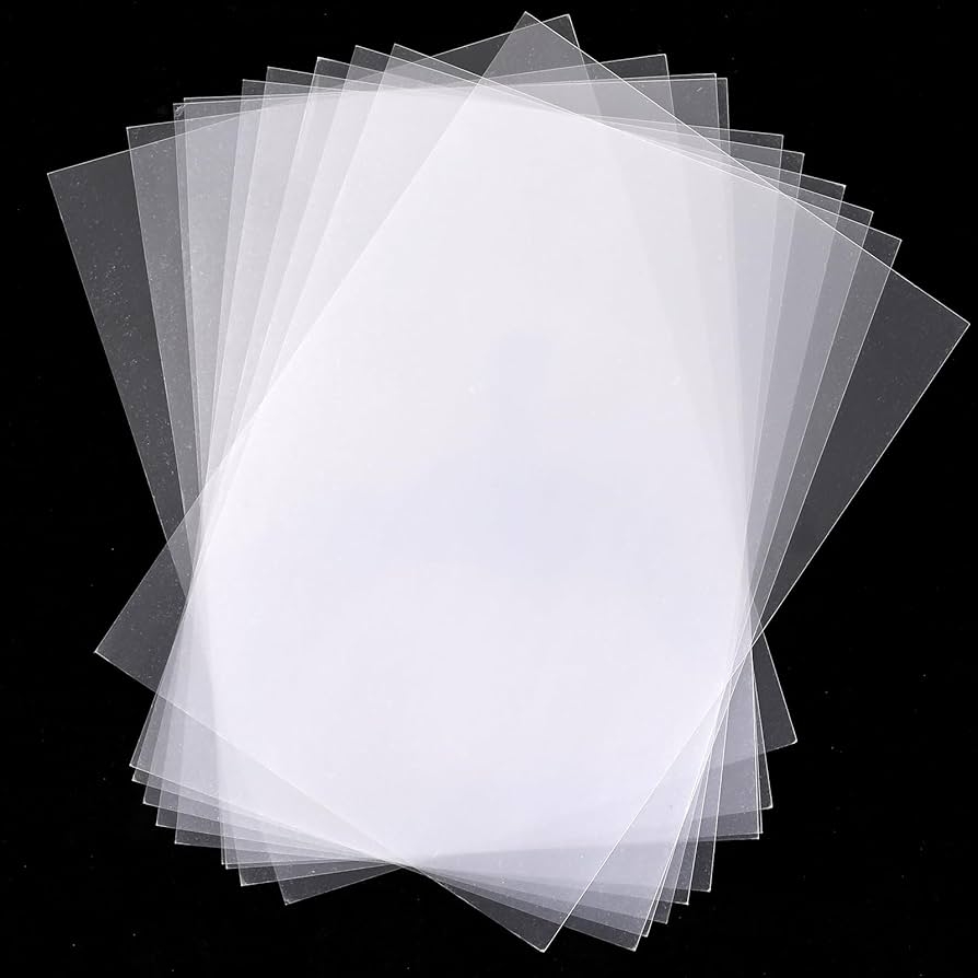 COMNICO Clear Plastic Sheet 10 Pcs Plexiglass Sheets Flexible 