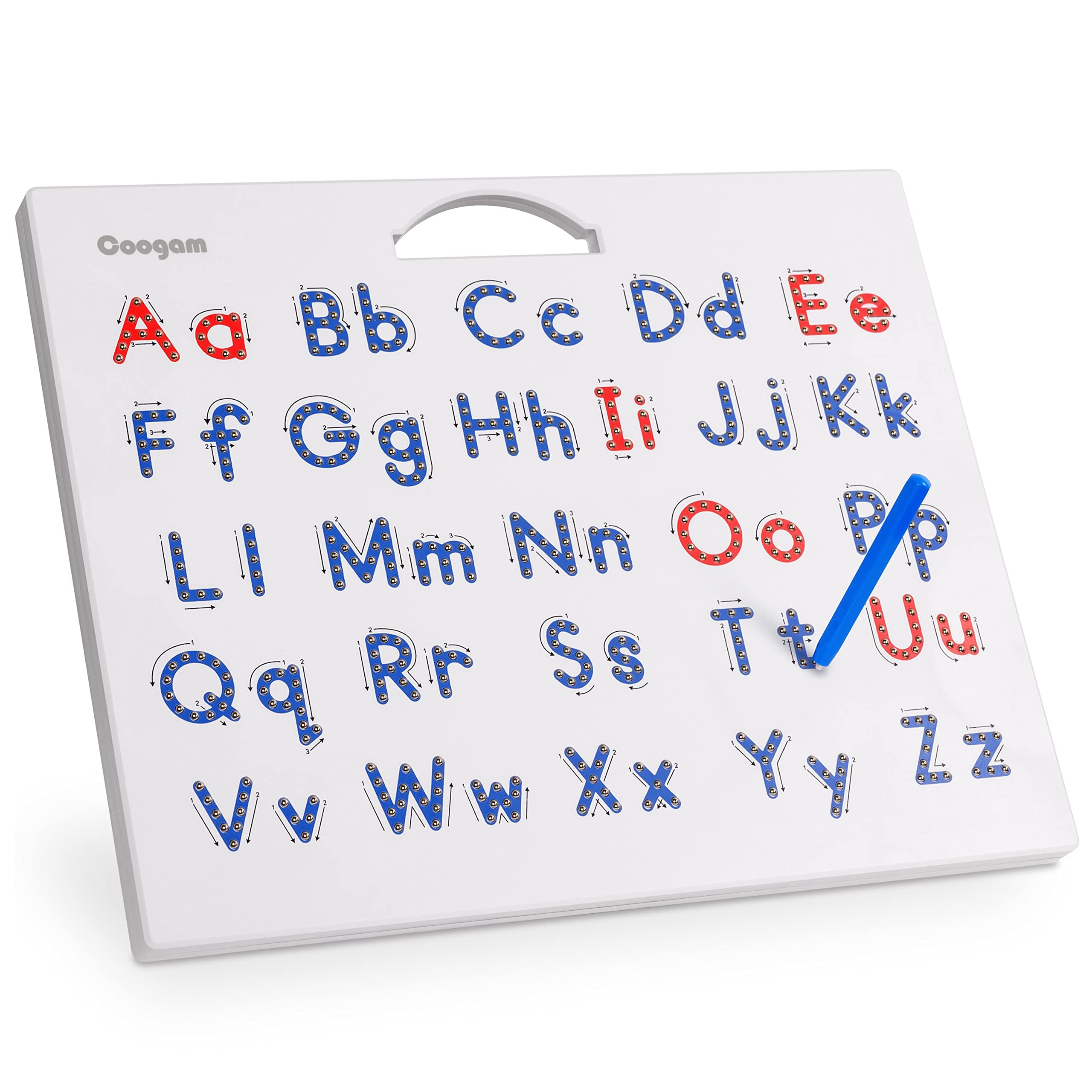 Coogam Magnetic Letters Practicing Board Magnets Tracing ABC 