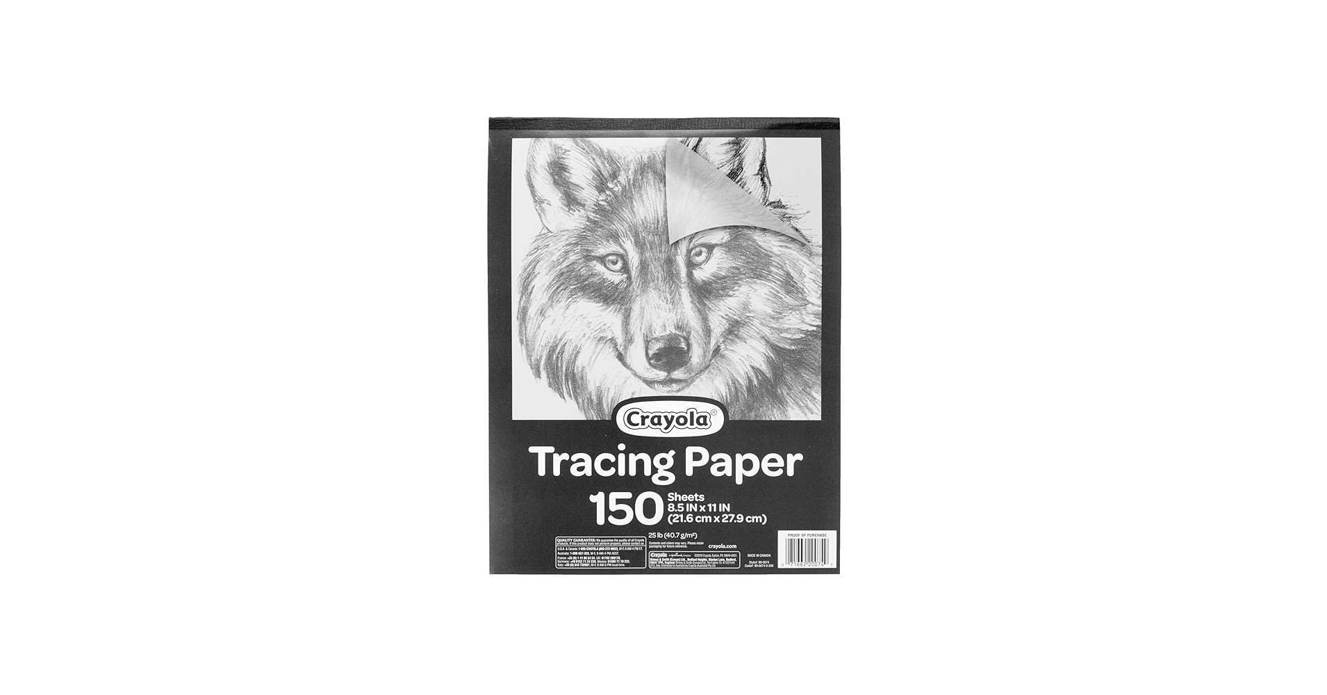Crayola Tracing Paper 8 1 2 X 11 Great For Light Up Tracing Pad 