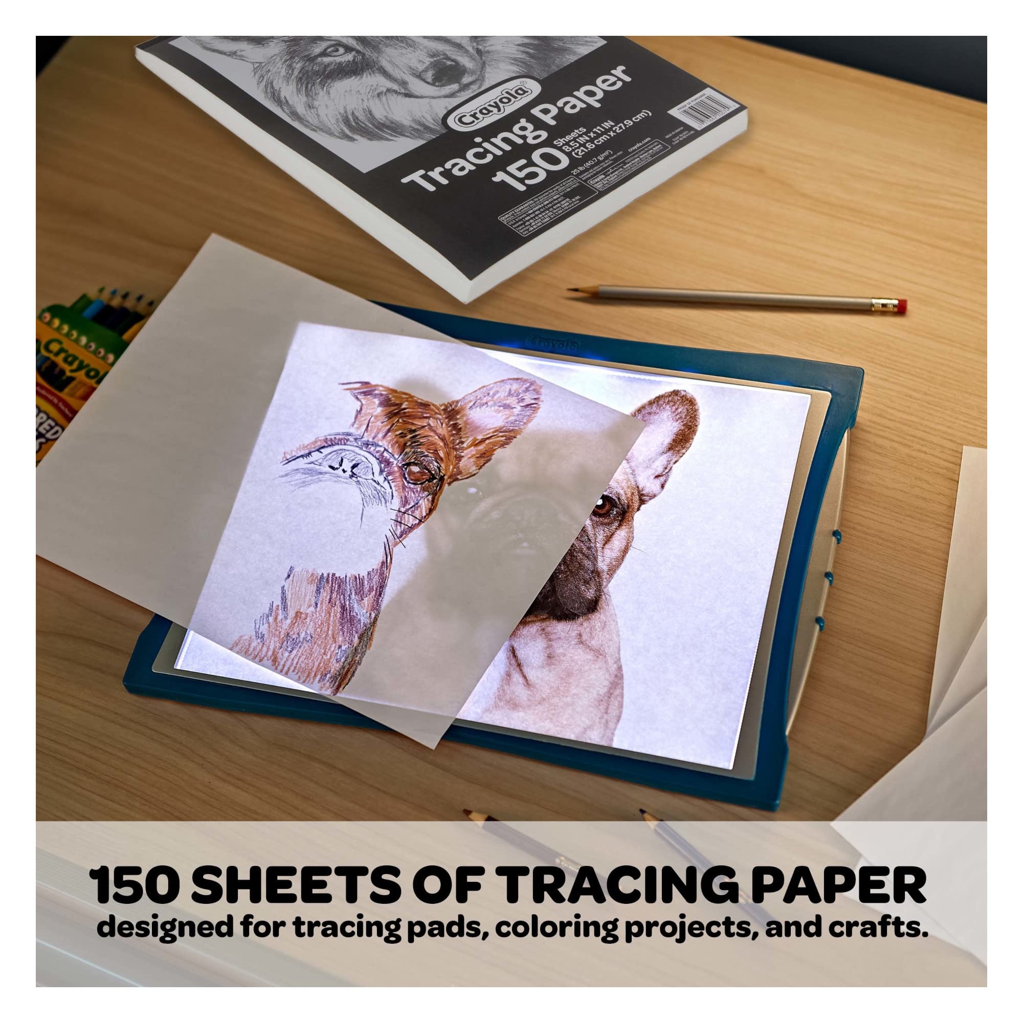 Crayola Tracing Paper 8 1 2 X 11 Great For Light Up Tracing Pad 