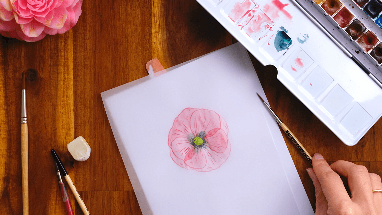 Create A Pressed Flower Effect With Watercolor Amandine Thomas Blog