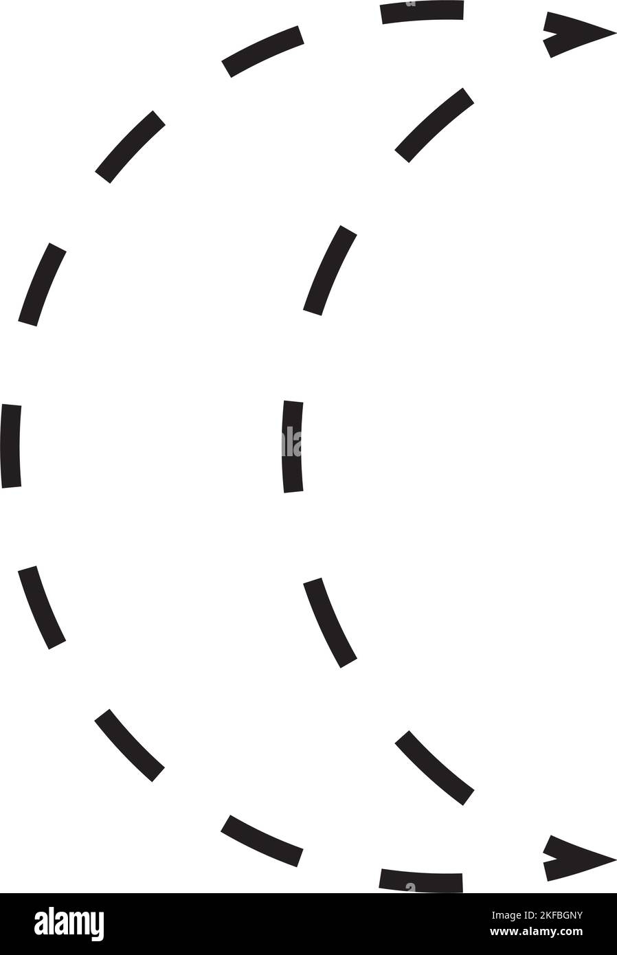 Crescent Shape Tracing Worksheets