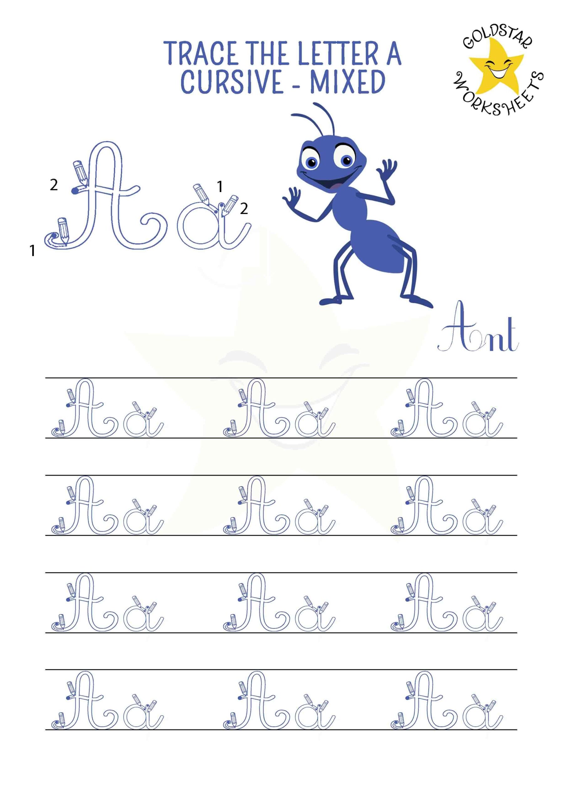 Free Cursive Tracing Sheets