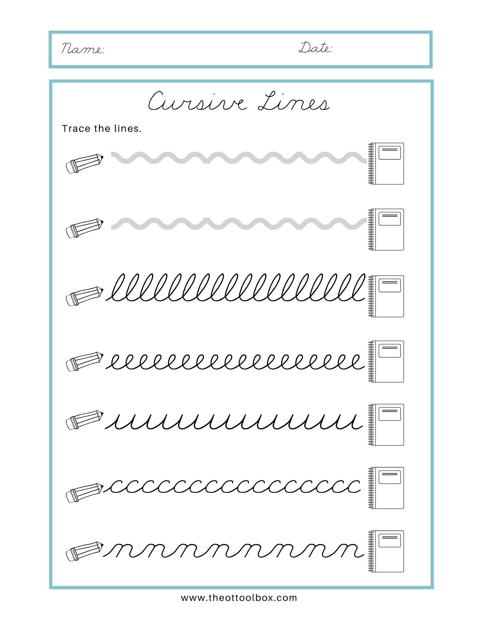Cursive Writing For Beginners The OT Toolbox