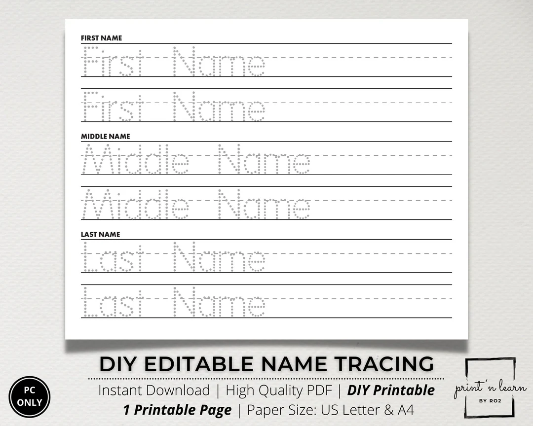 Tracing Name Font Free Download