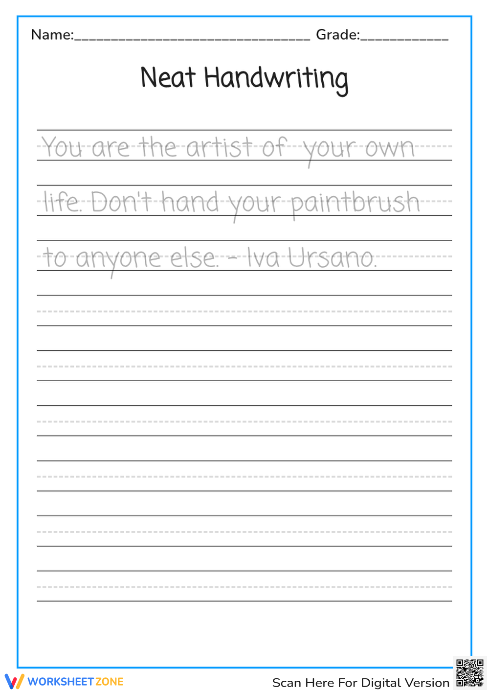 Daily Handwriting Worksheets