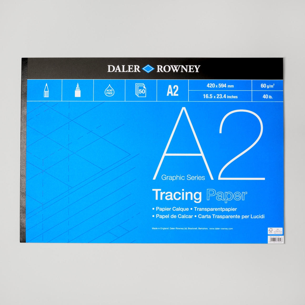 Daler Rowney Graphic Series Tracing Pad 60gsm Cass Art