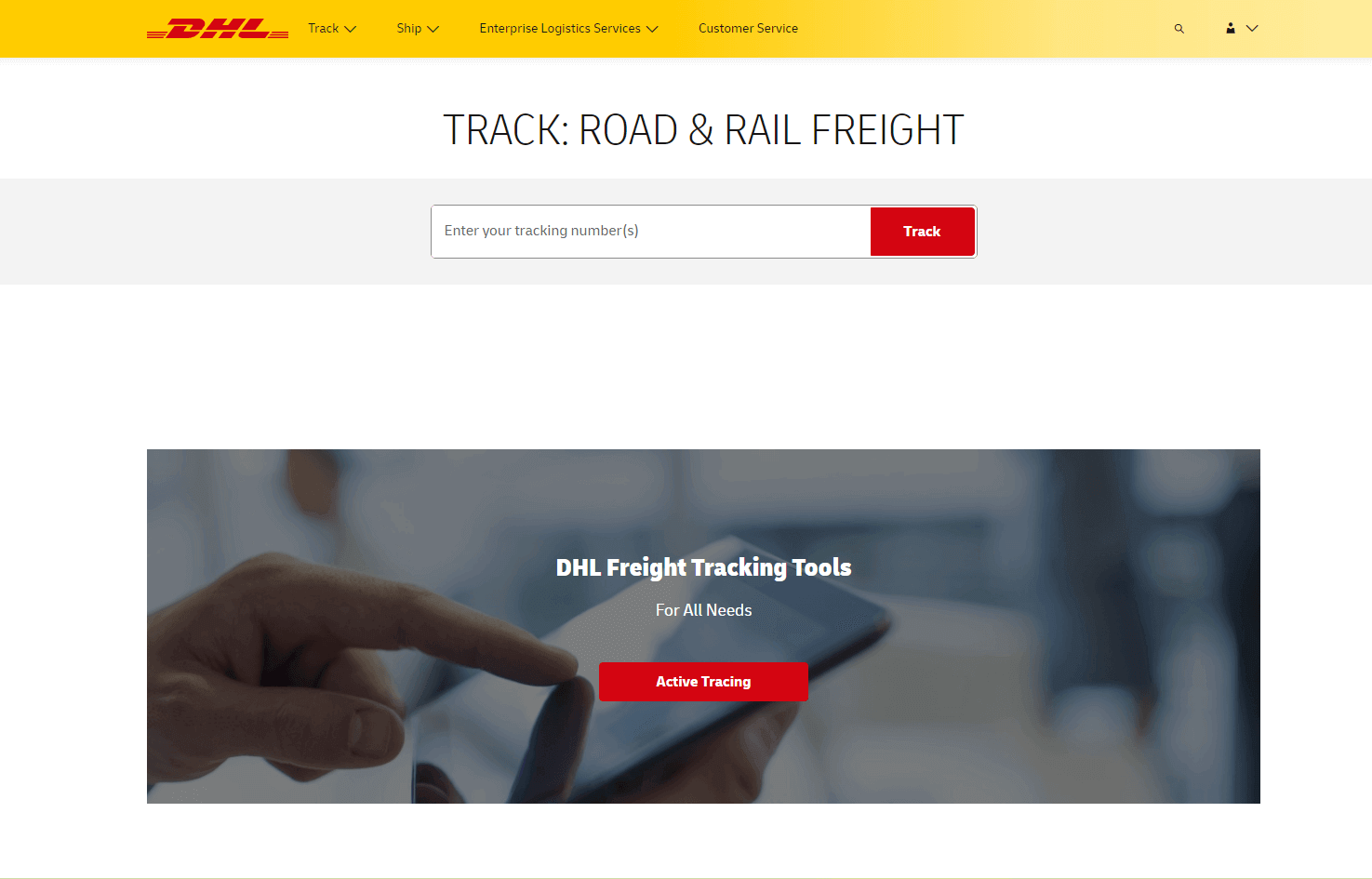 dhl freight tracking