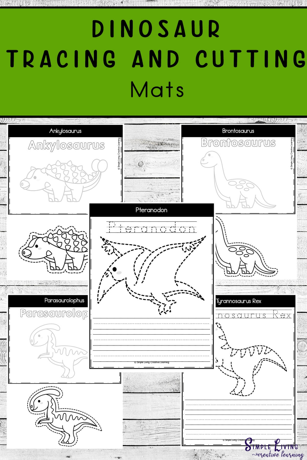 Dinosaur Tracing Free Printable