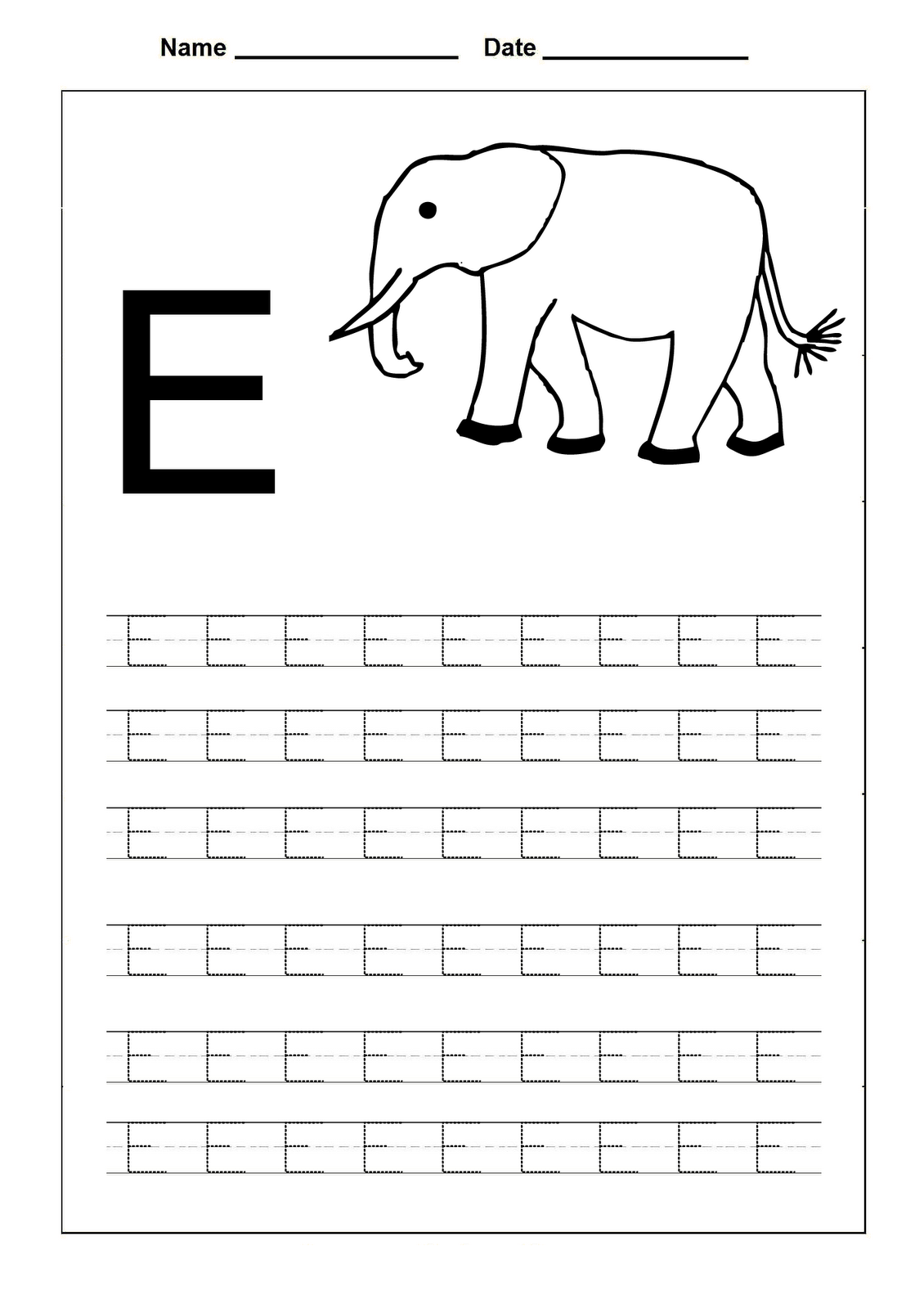 Discover 8 Capital Letter And Tracing Worksheets Preschool Ideas 