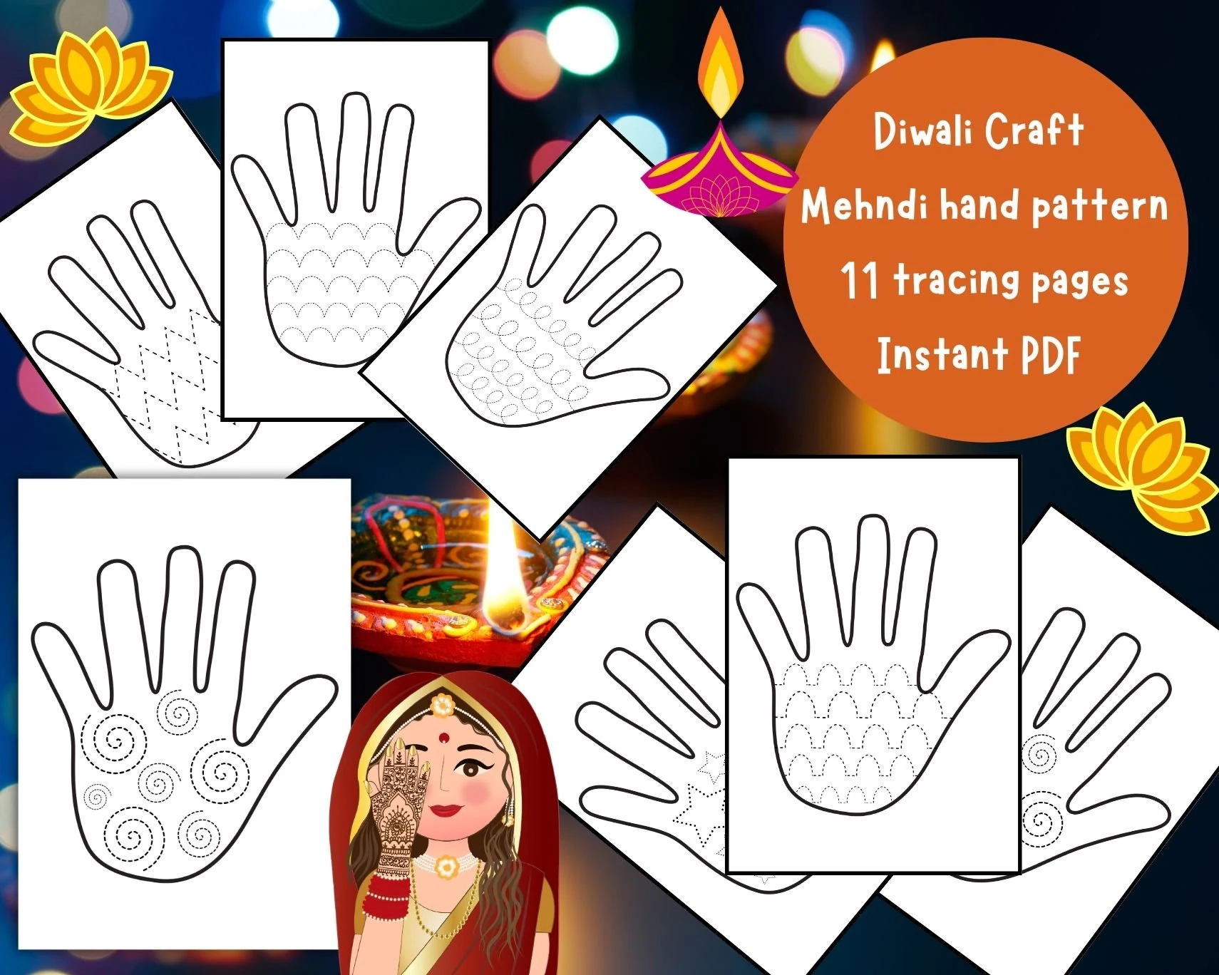 Mehndi Tracing Paper