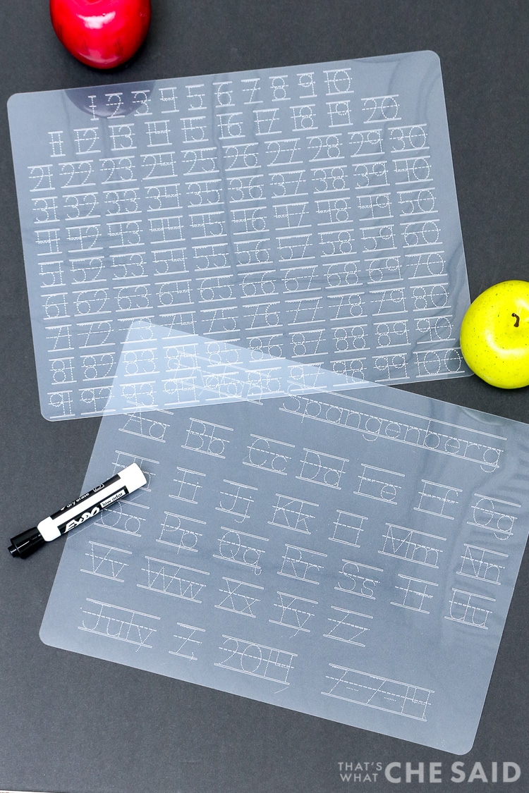 DIY Dollar Store Tracing Mats With Cricut That s What Che Said 