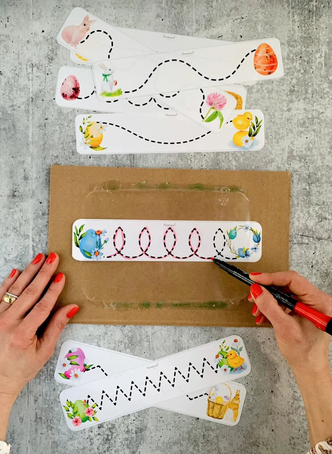 DIY Recycled Container Tracing Tray Montessori From The Heart