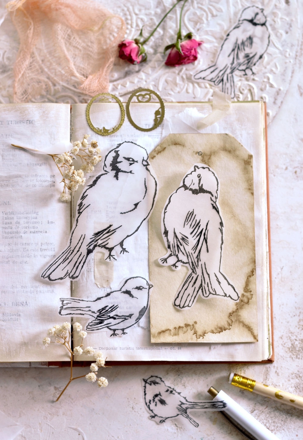 DIY Tracing Paper Sketch Birds Dreams Factory
