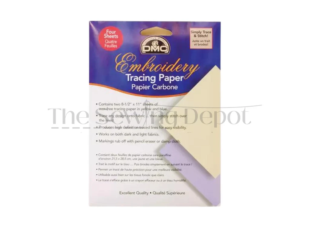 DMC Embroidery Tracing Paper The Sewing Depot