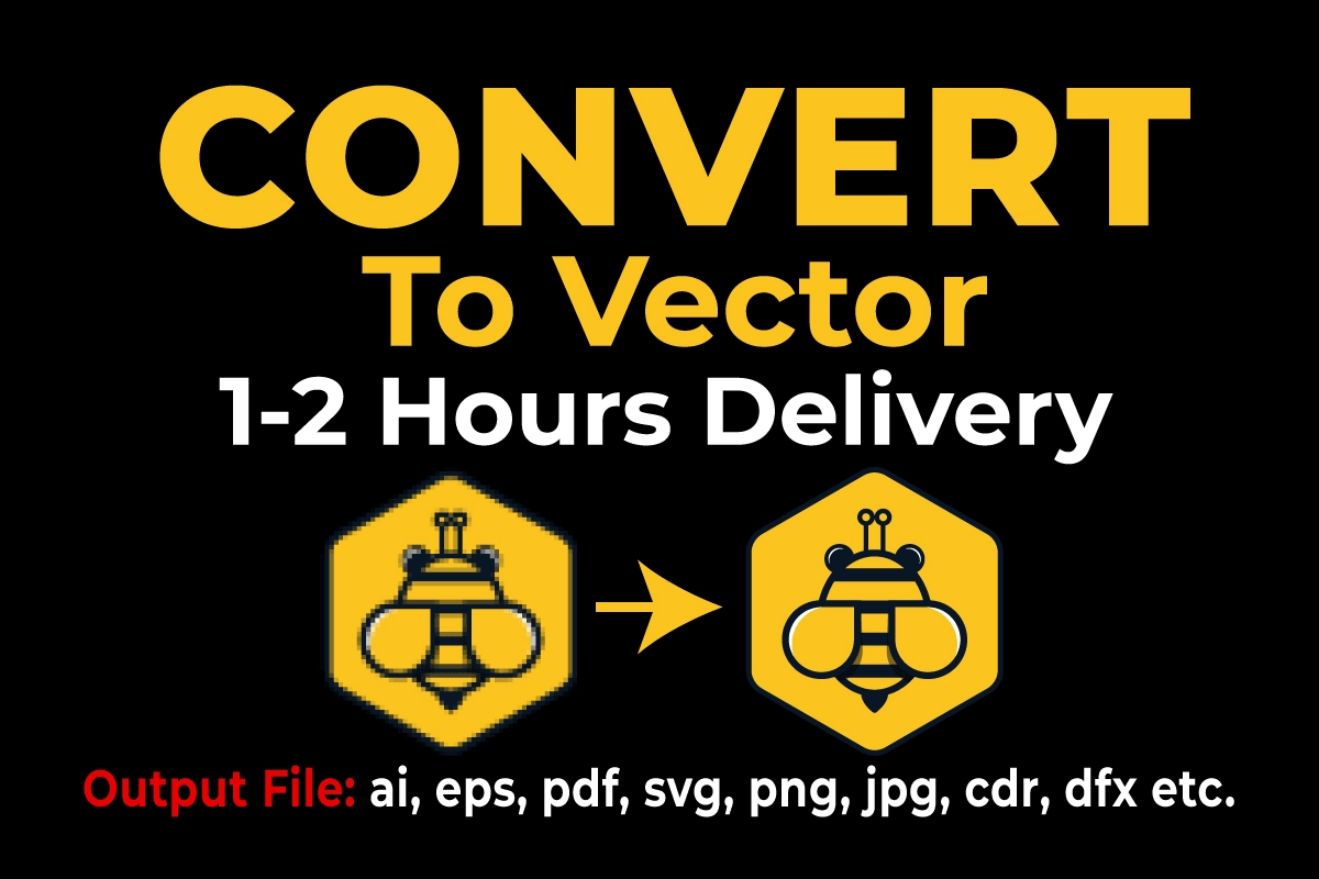 Do Vector Tracing Or Convert To Vector Quickly By Bossvector Fiverr