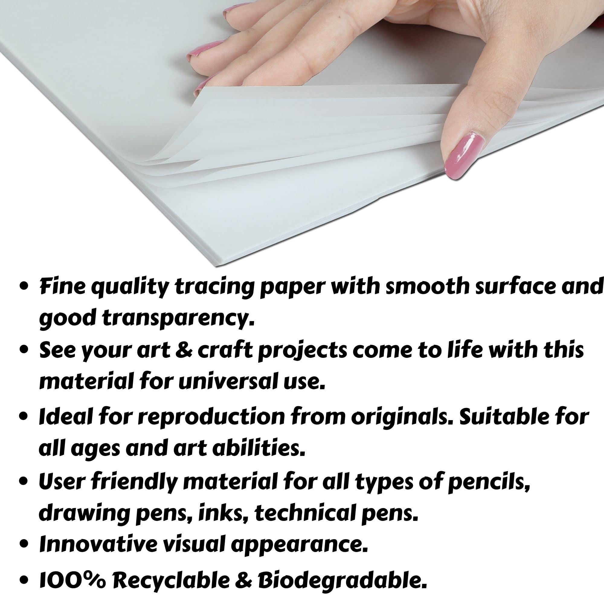 DoodleDash Tracing Paper A3 Size 11 7 X 16 5 Inches 90GSM Acid 