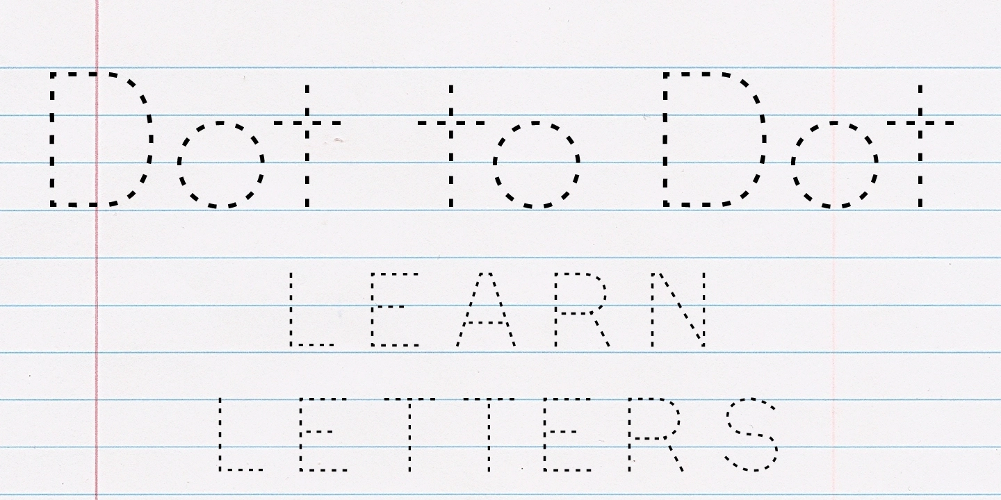 Free Dotted Font For Tracing Free Dotted Font For Tracing