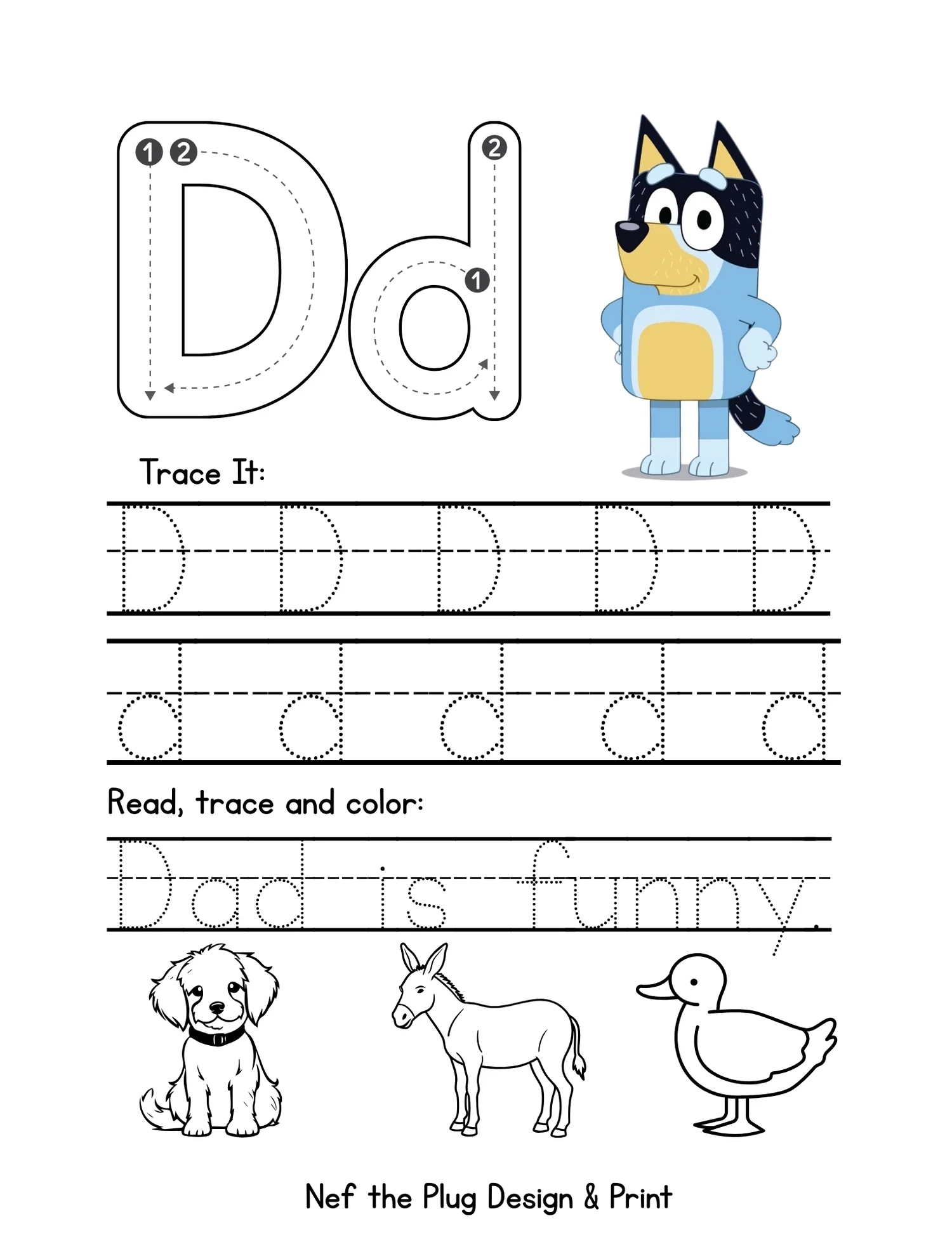 Dot To Dot Tracing Workbook Bluey Edition Payhip