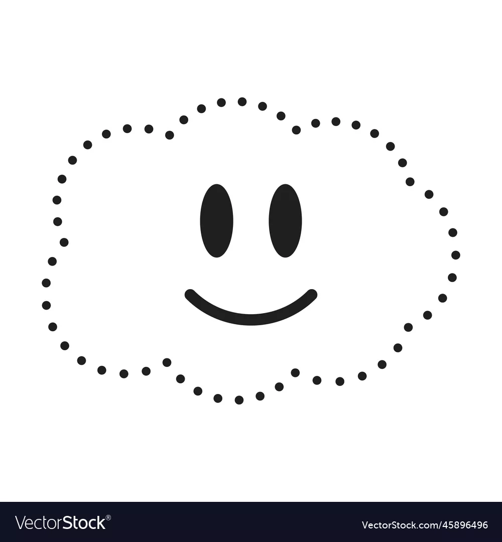 Dotted Cloud Shape For Tracing Lines Royalty Free Vector 