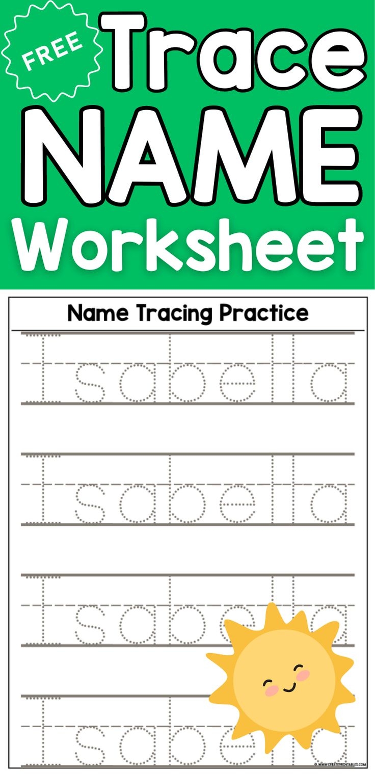 Dotted Lined Name Tracing Worksheet