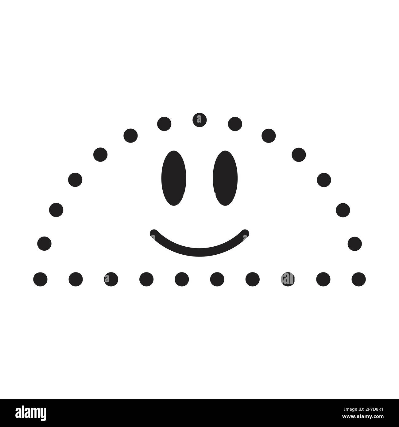 Dotted Semicircle Shape For Tracing Lines For Preschool And 