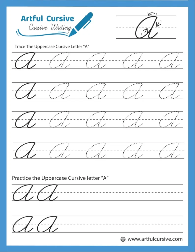 Cursive Alphabet Tracing Worksheets Pdf