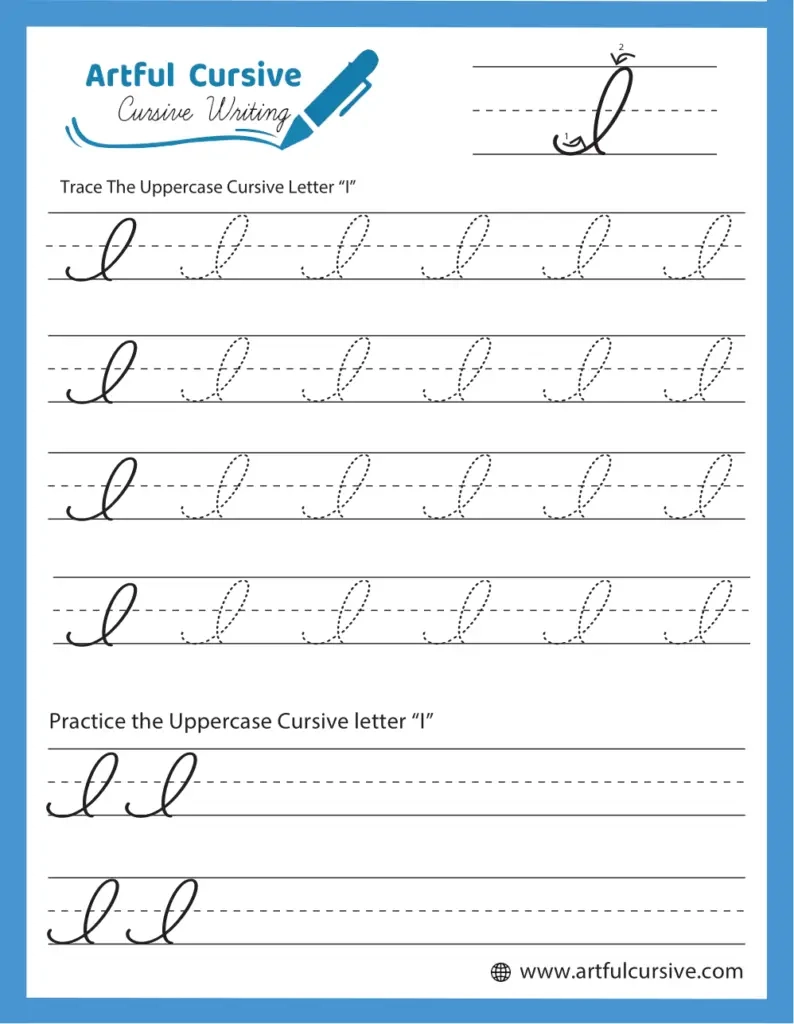 Download Free Printable Cursive Writing Worksheets Artful Cursive