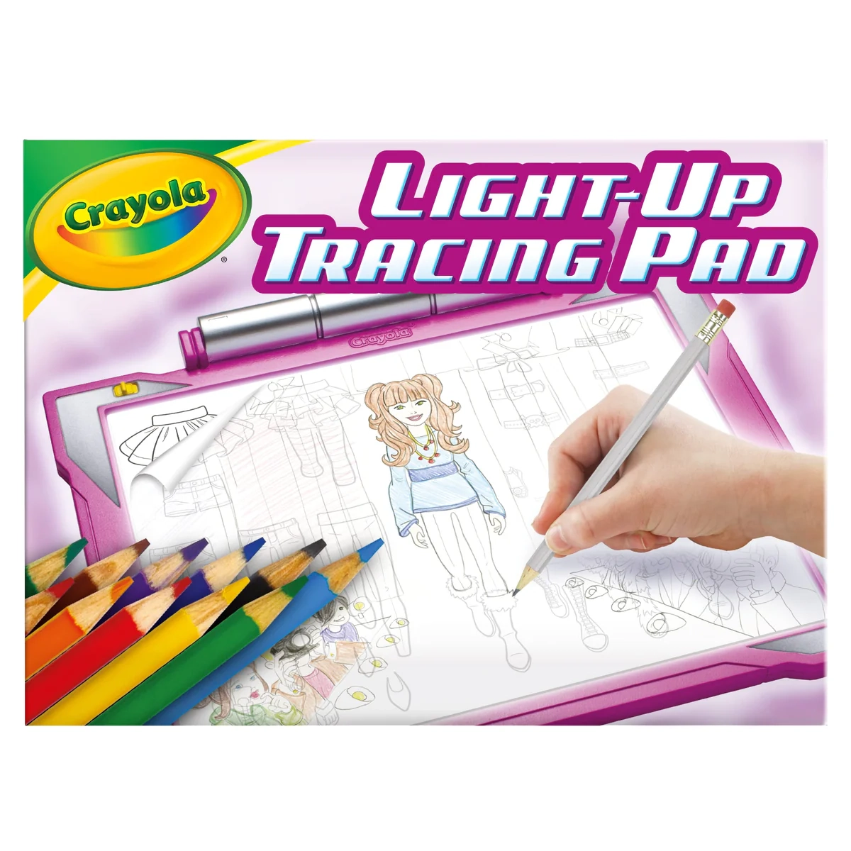Drawing Target Light Up Tracing Pad Pad Pink Crayola Tracing Paper 