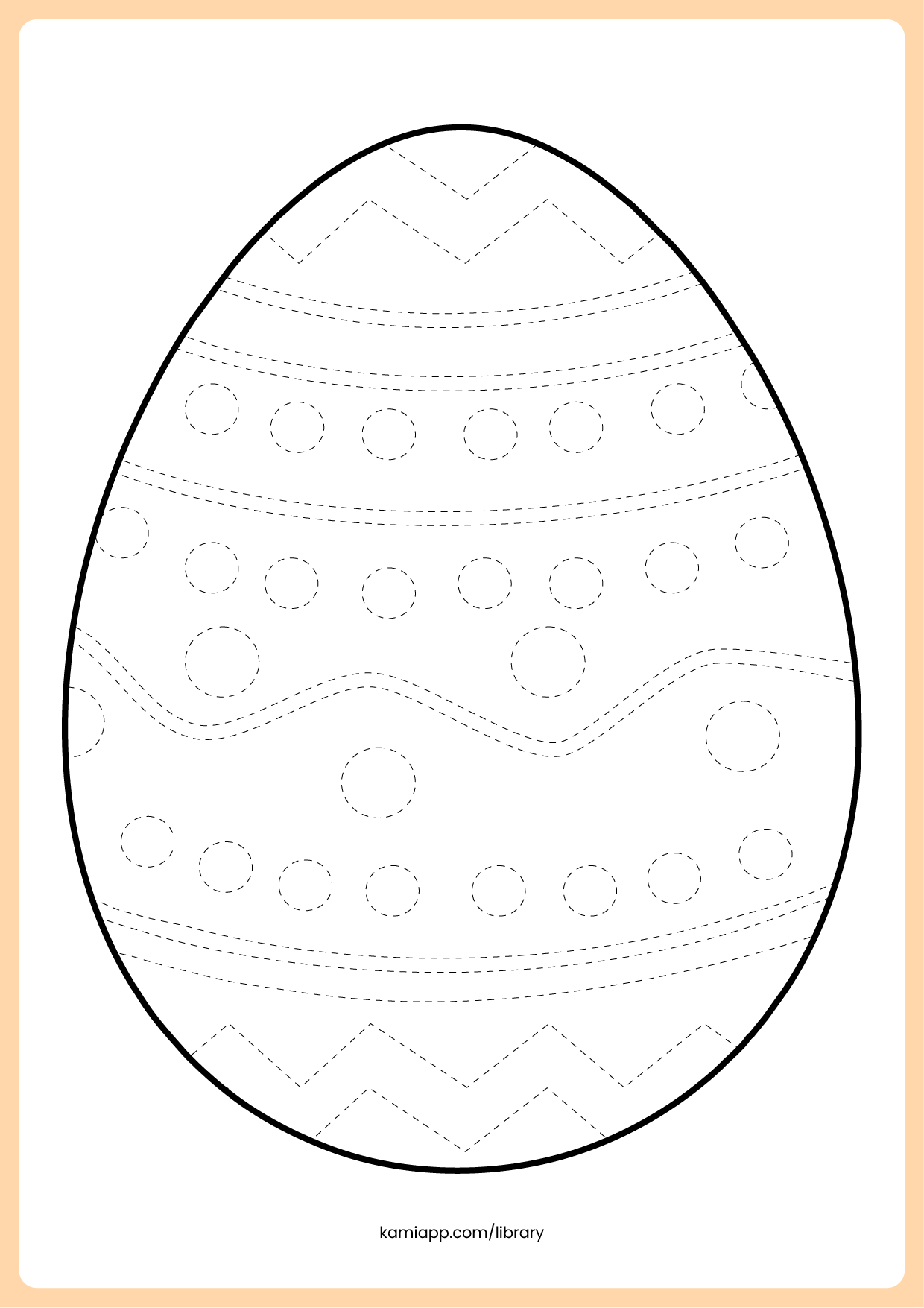 Easter Tracing Worksheets Kami Library