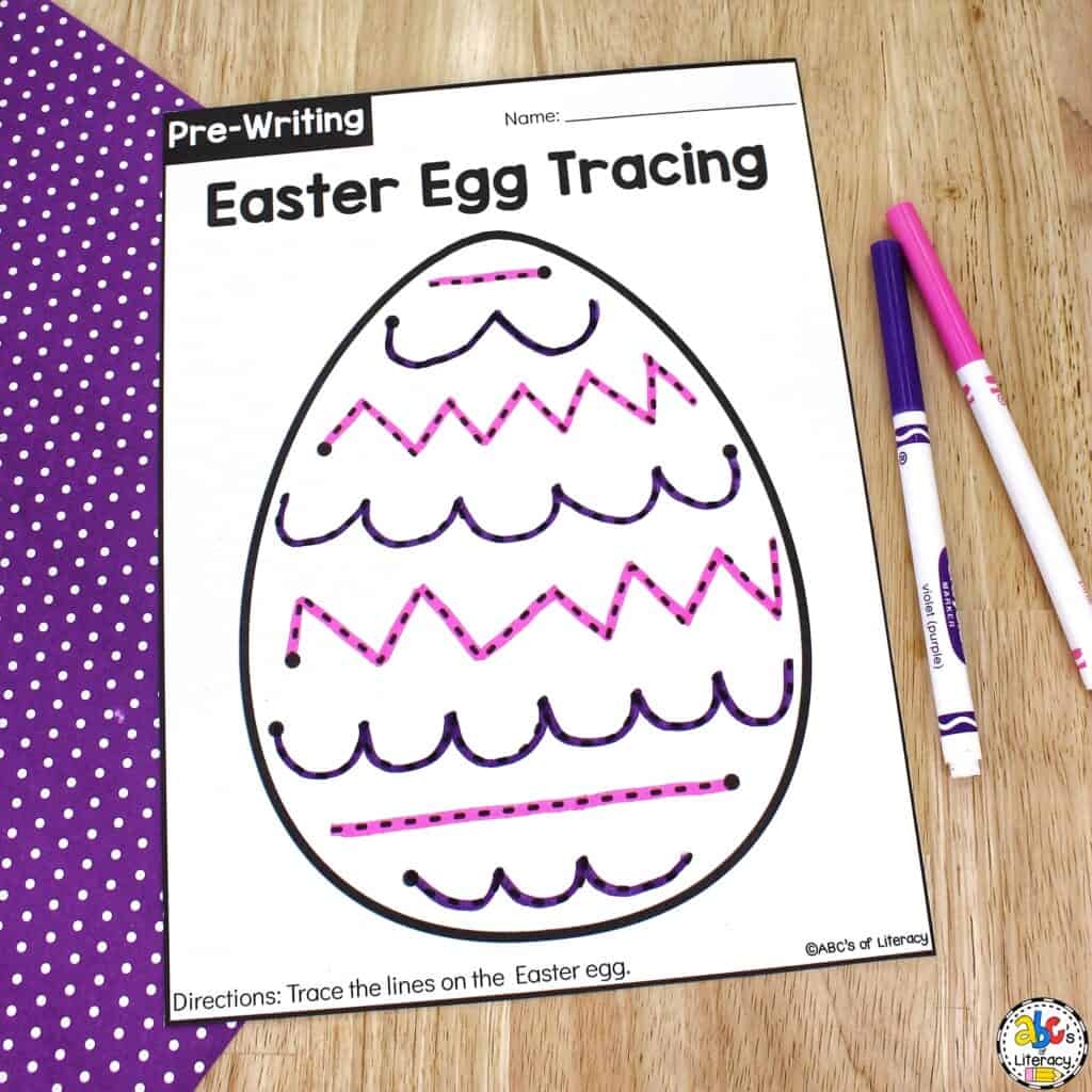Egg Tracing Worksheet