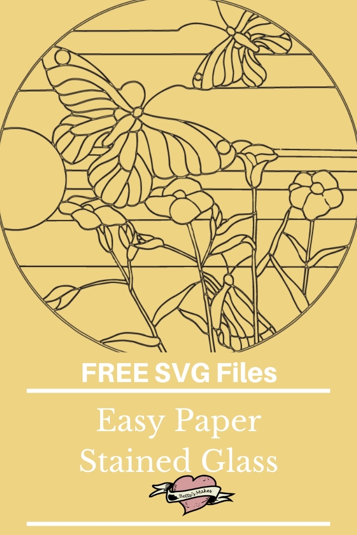 Easy Paper Stained Glass Bettes Makes