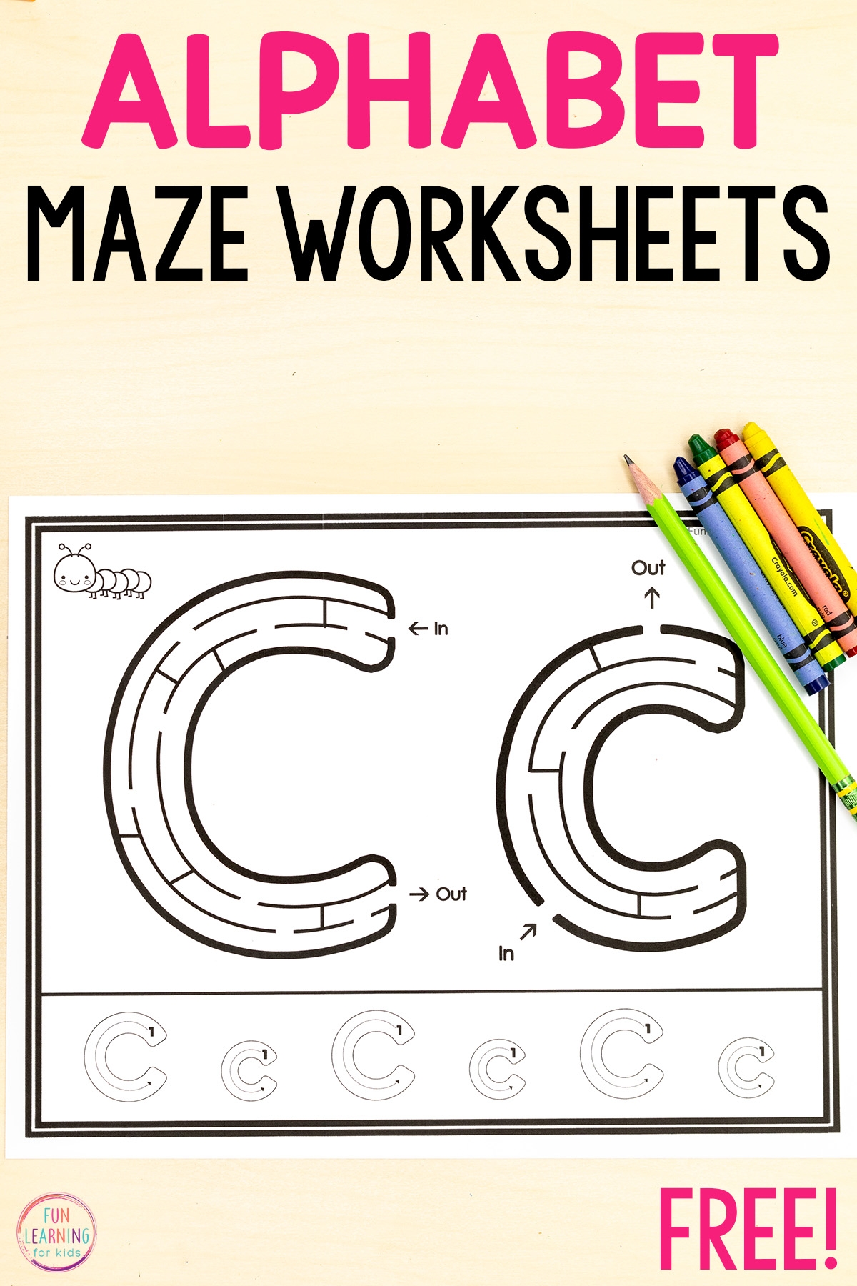 Maze Tracing Worksheets