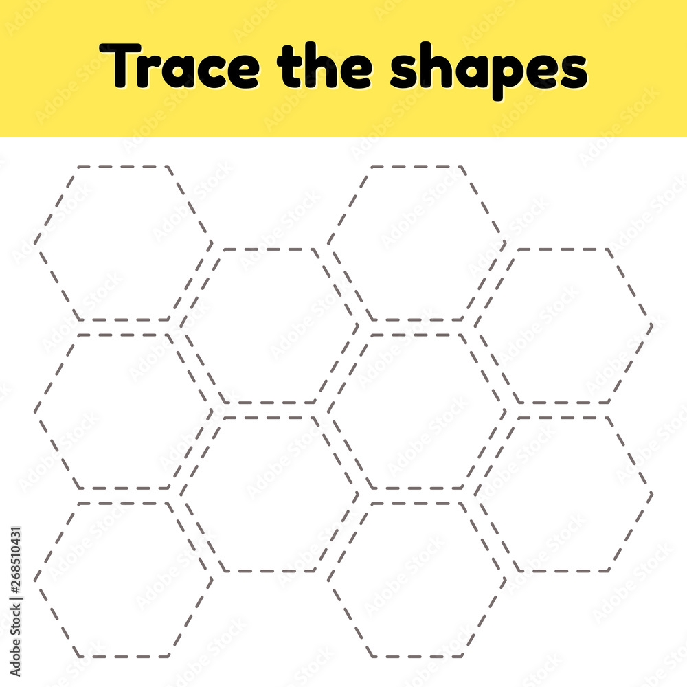 Educational Tracing Worksheet For Kids Kindergarten Preschool And 