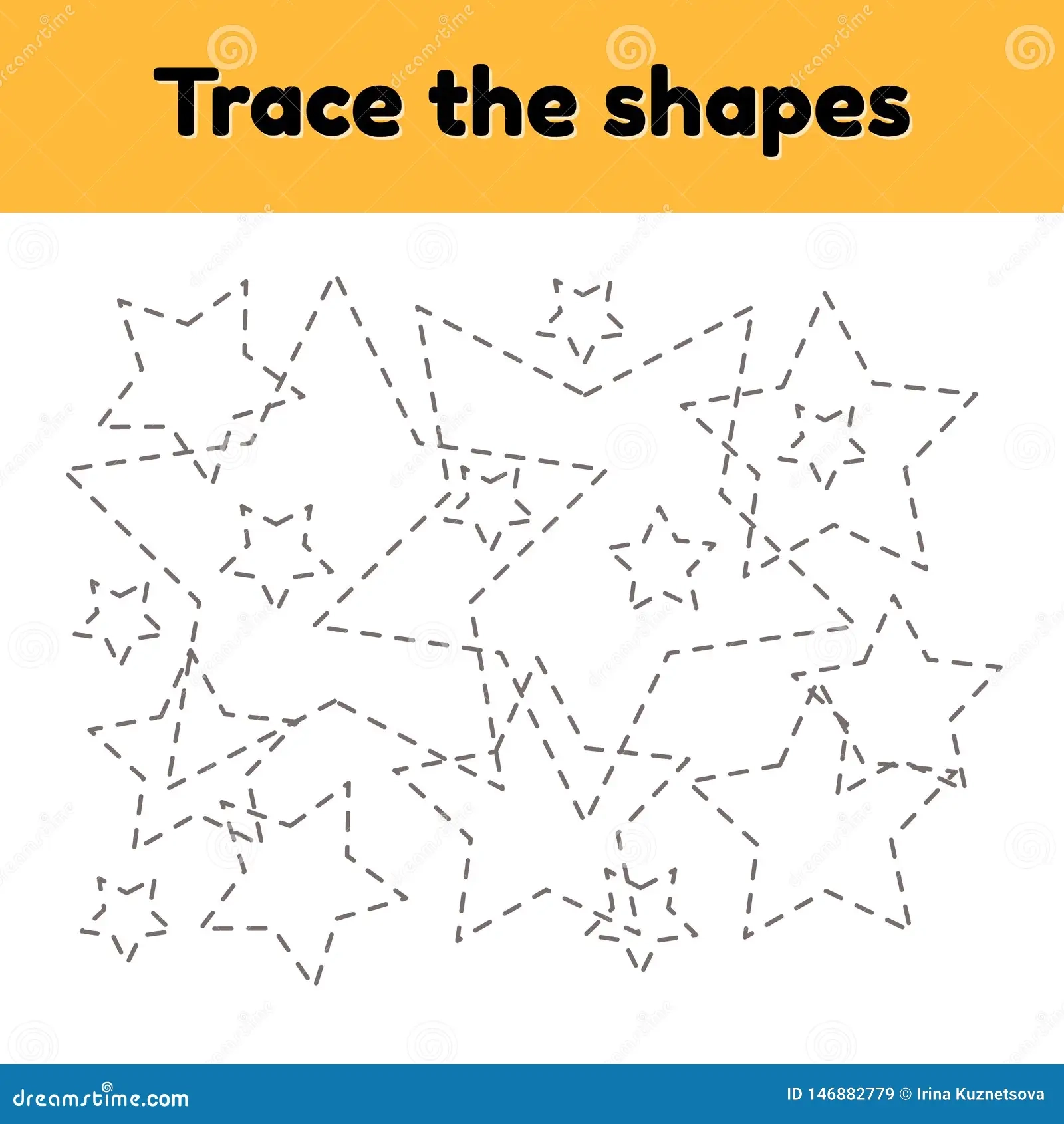 Educational Tracing Worksheet For Kids Kindergarten Preschool 