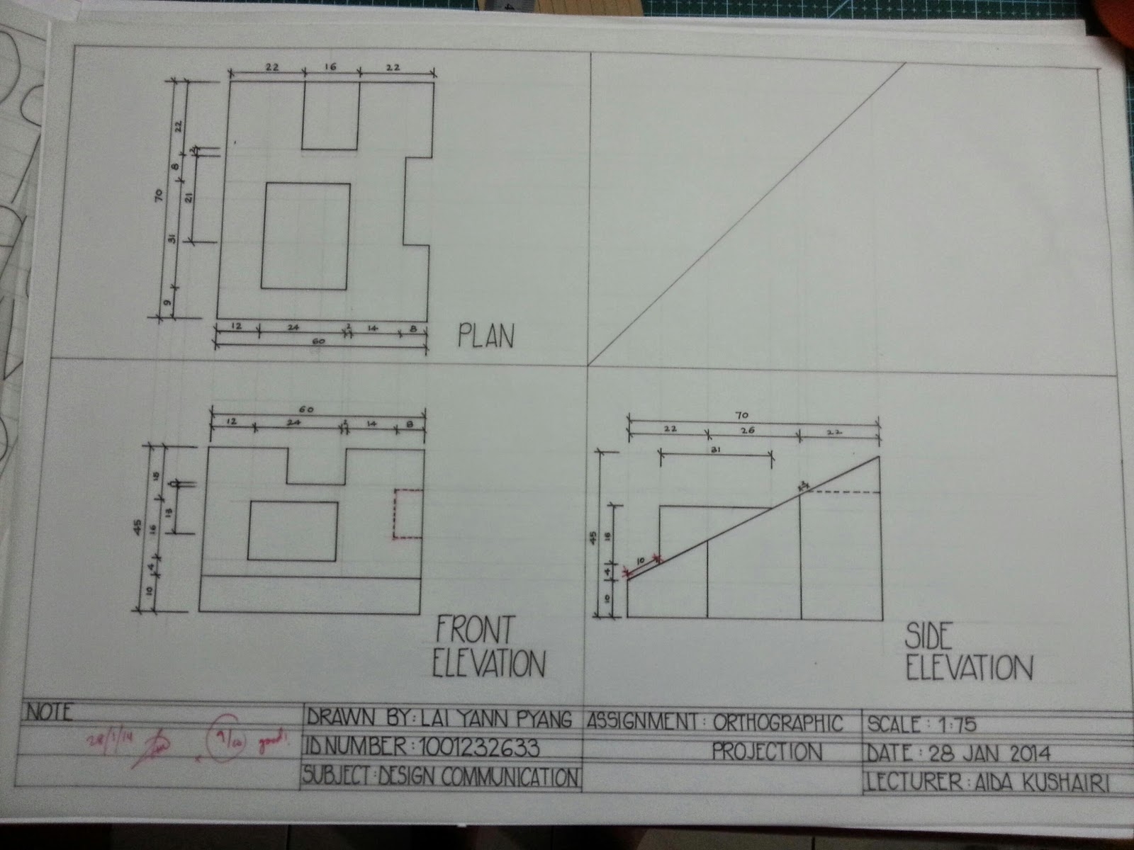 Tracing Paper Floor Plan