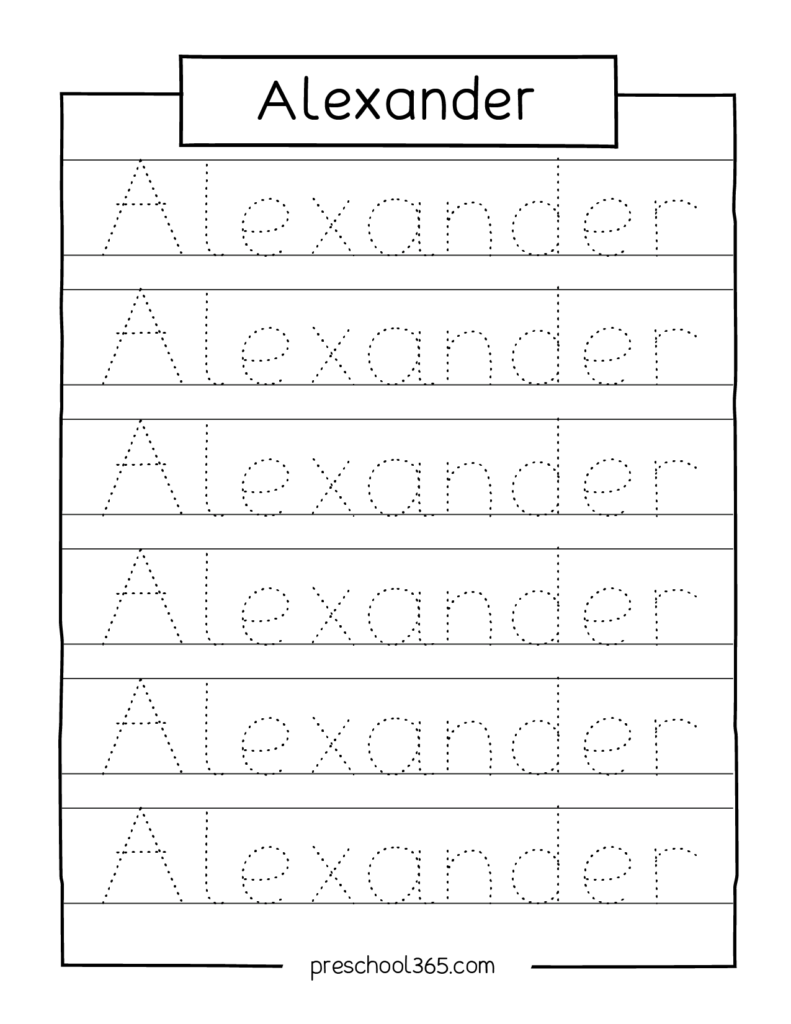 Elijah Alexander Malik Ajani Hannah Selena Saliha Preschool Name 
