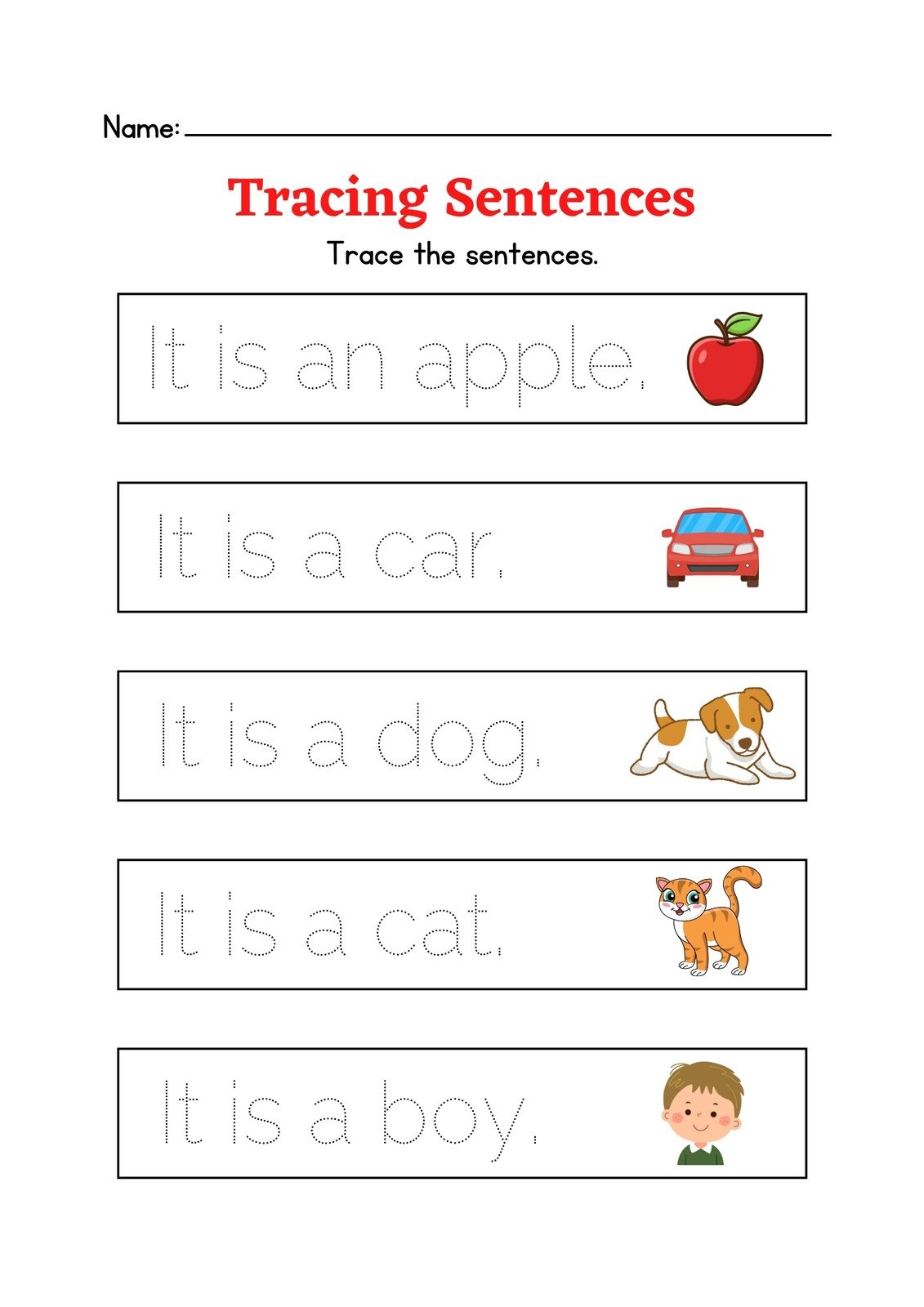 Tracing Sentences Worksheets Pdf Tracing Sentences Worksheets Pdf