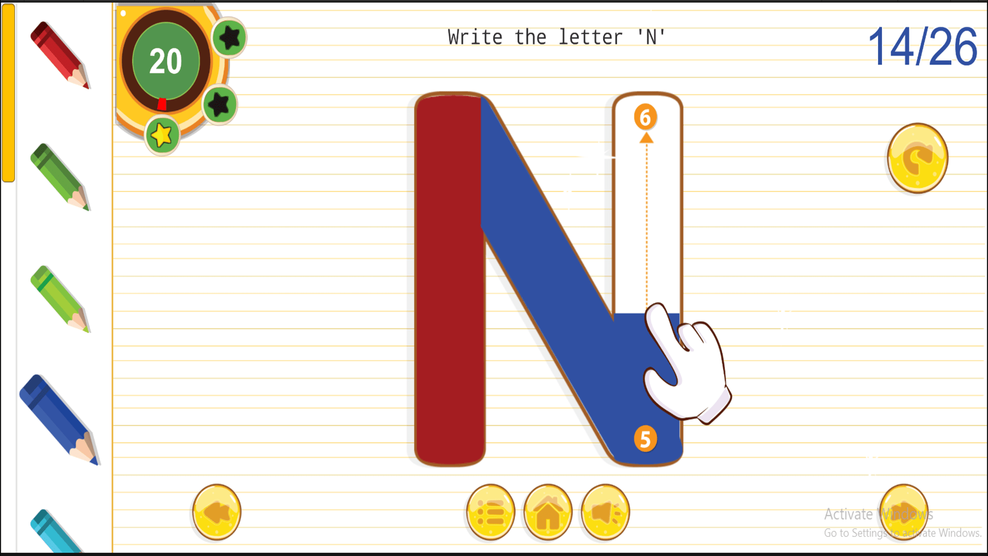 Alphabet Tracing Game