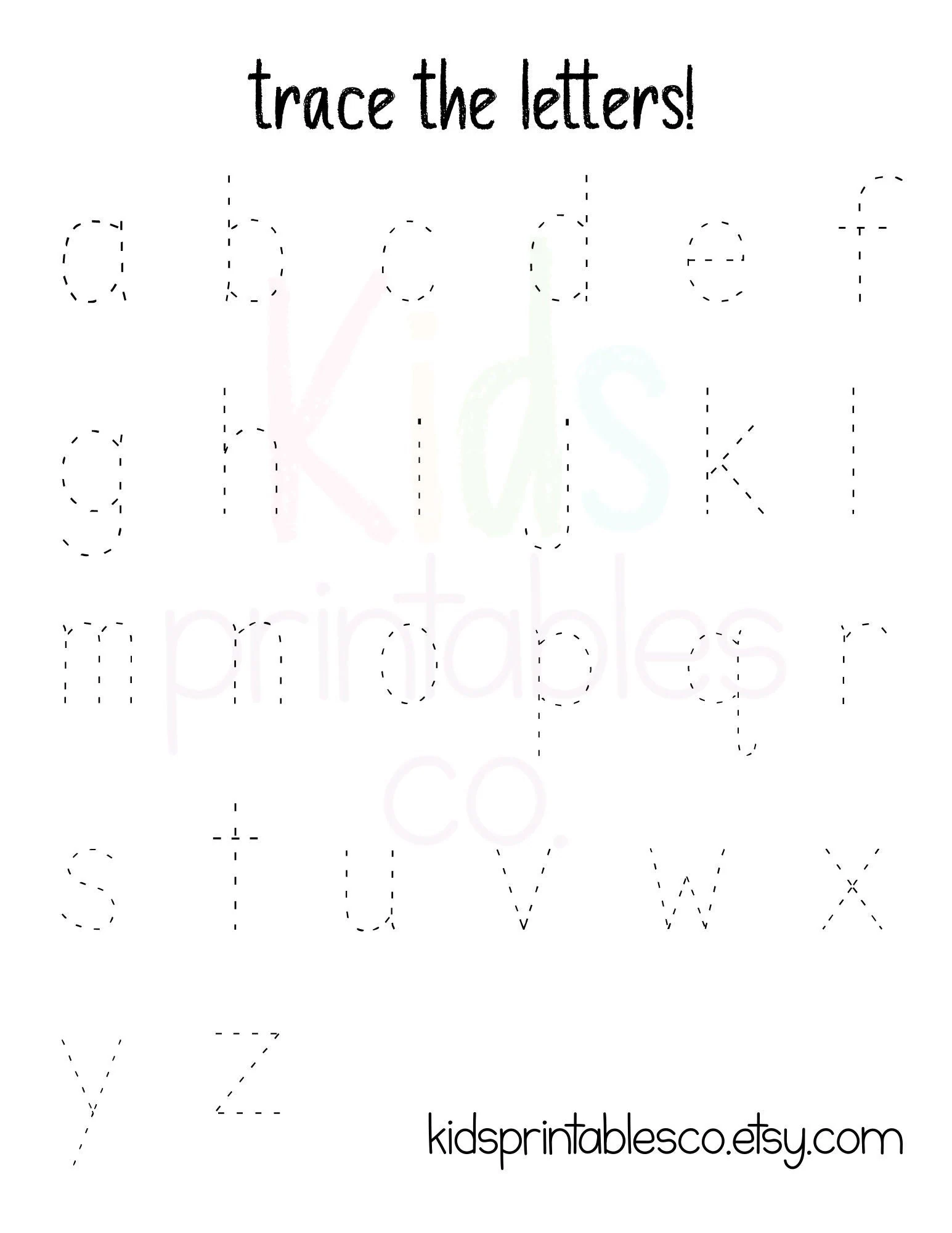 ENGLISH Alphabet Tracing Letter Writing Practice Etsy UK